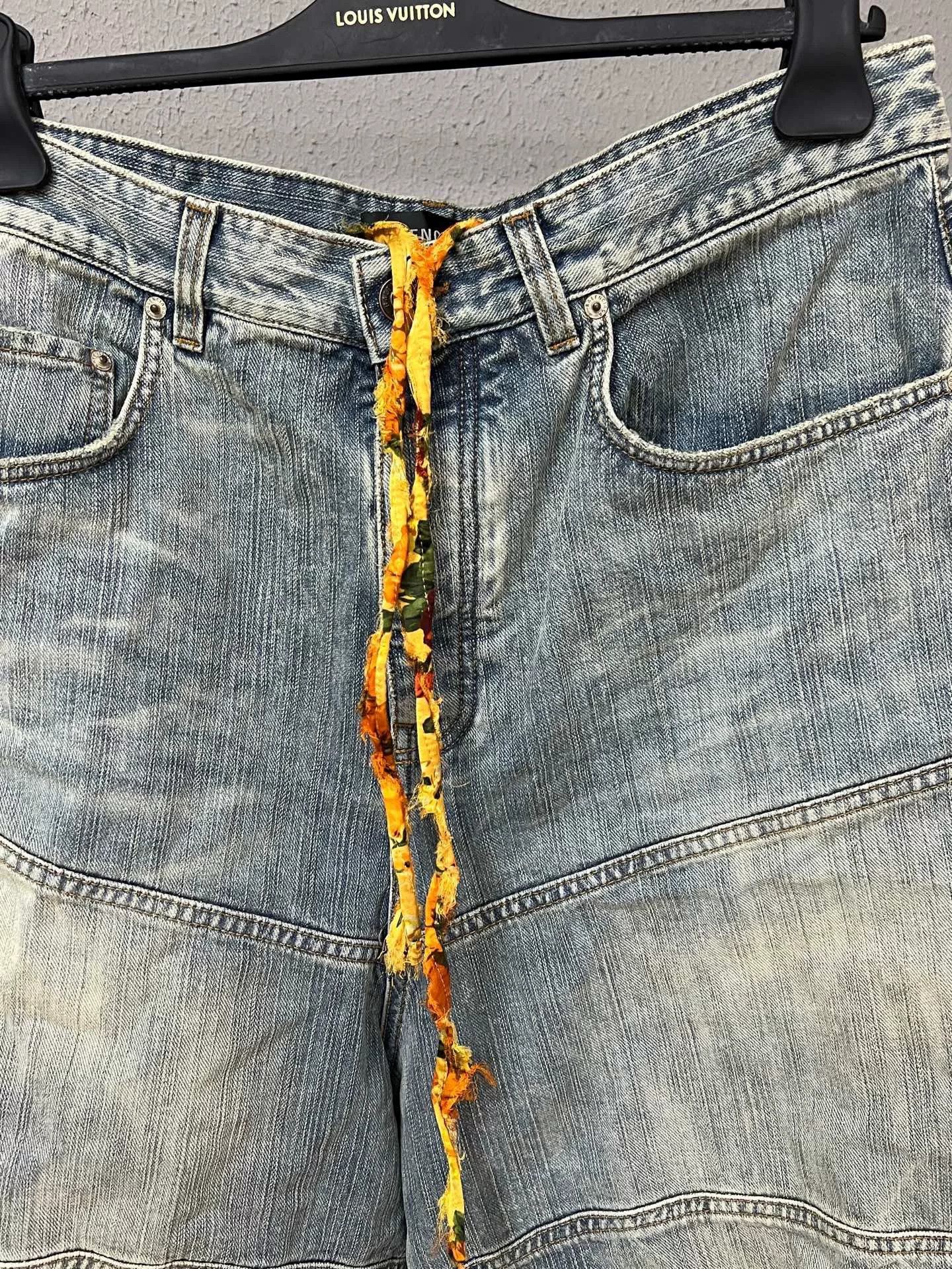 Balenciaga Balenciaga Runway Drawstring Jeans Size 22" - 3 Thumbnail