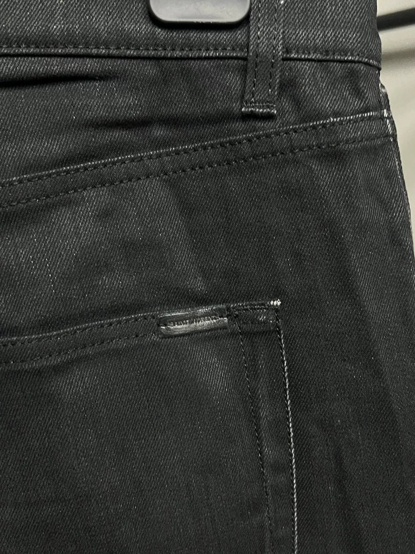 Saint Laurent Paris SLP Black Jeans Size US 34 / EU 50 - 4 Thumbnail
