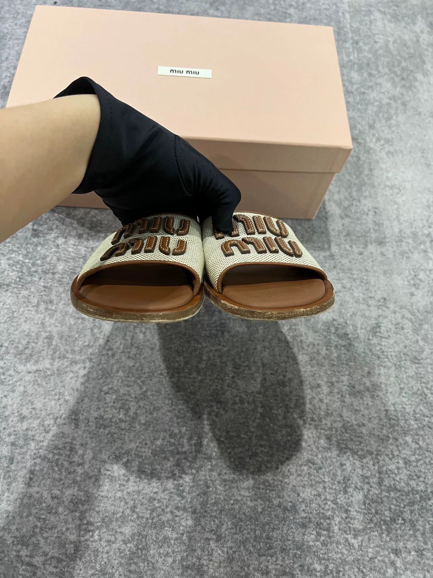 Miu Miu Miumiu New Woven Sandals Size US 5.5 / IT 35.5 - 4 Thumbnail