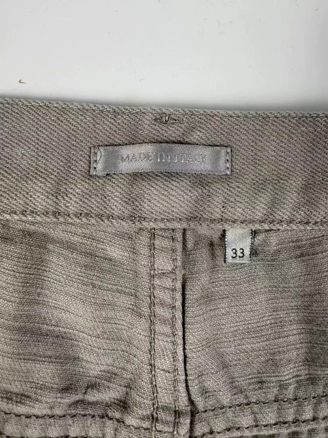 Dior Dior Gray Brooch Embroidered Logo Jeans Size US 33 - 6 Thumbnail