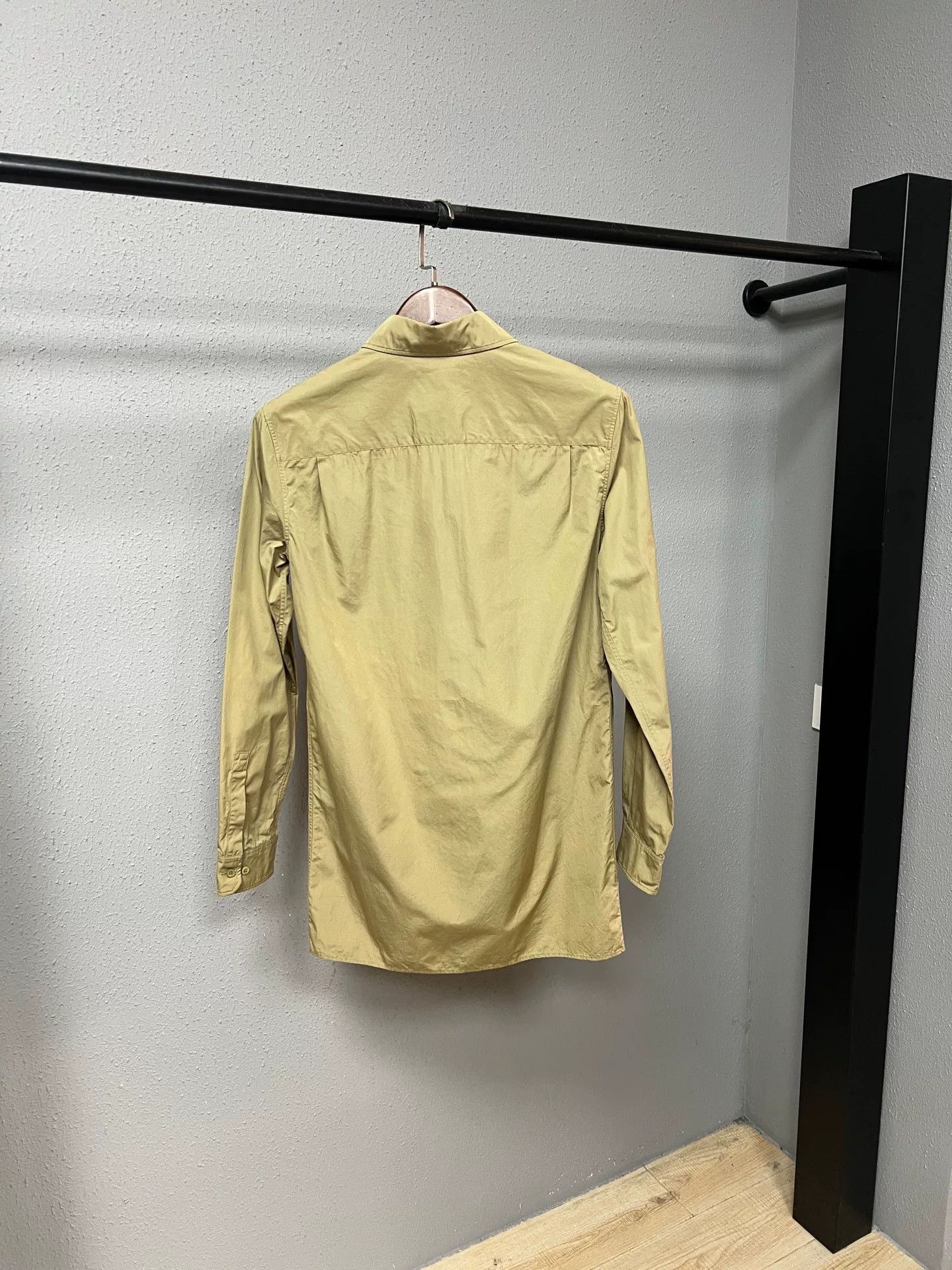 Miu Miu Miumiu Khaki Slogan Shirt Size S / US 4 / IT 40 - 2 Thumbnail