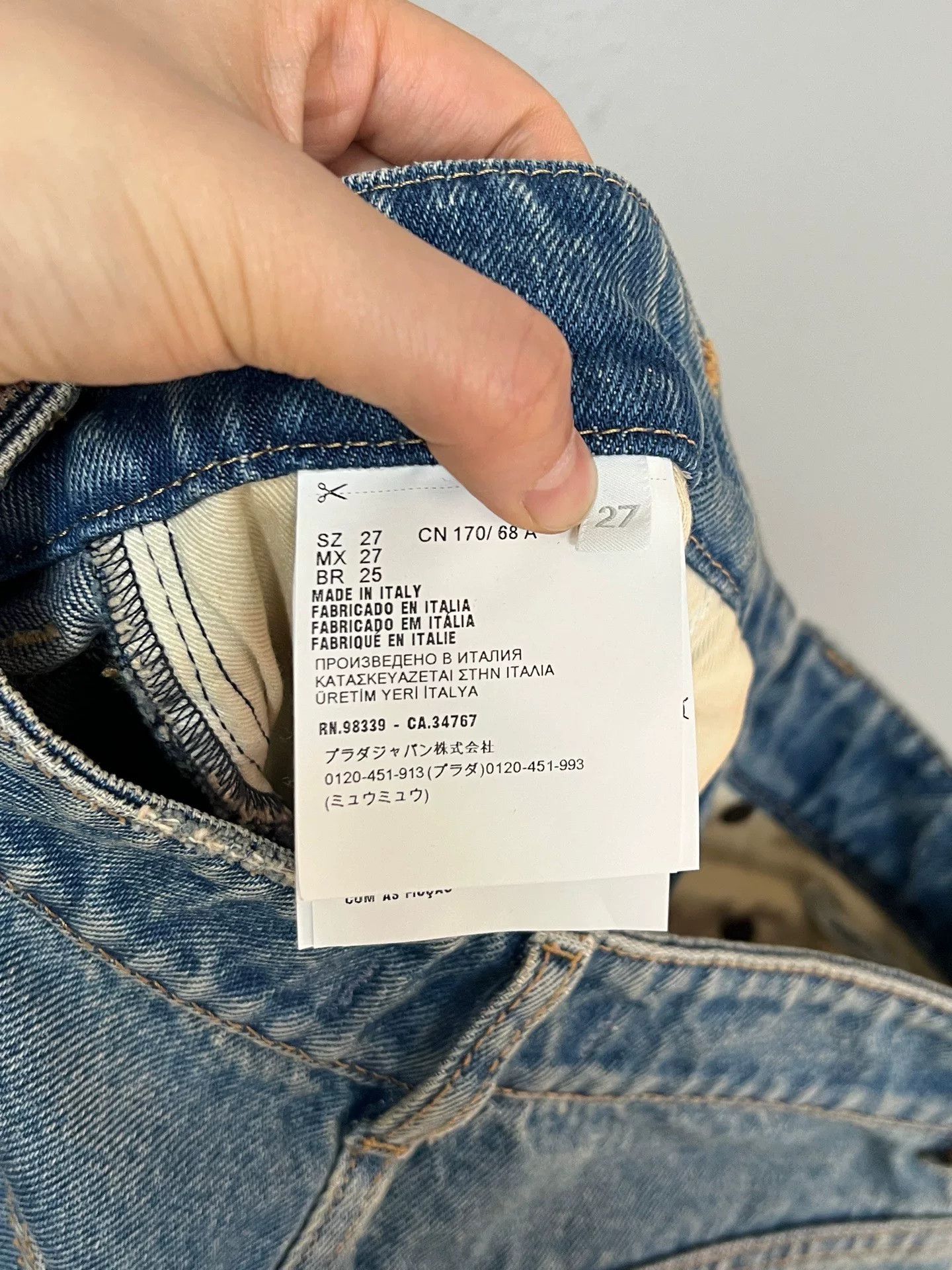 Prada Prada Triangle Logo Jeans Size 27" / US 4 / IT 40 - 4 Thumbnail