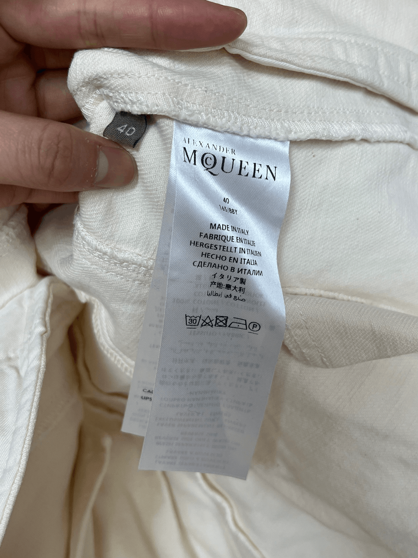 Alexander McQueen Alexander McQueen Cinched Waist Fake Two-Piece Denim Size S / US 4 / IT 40 - 4 Thumbnail