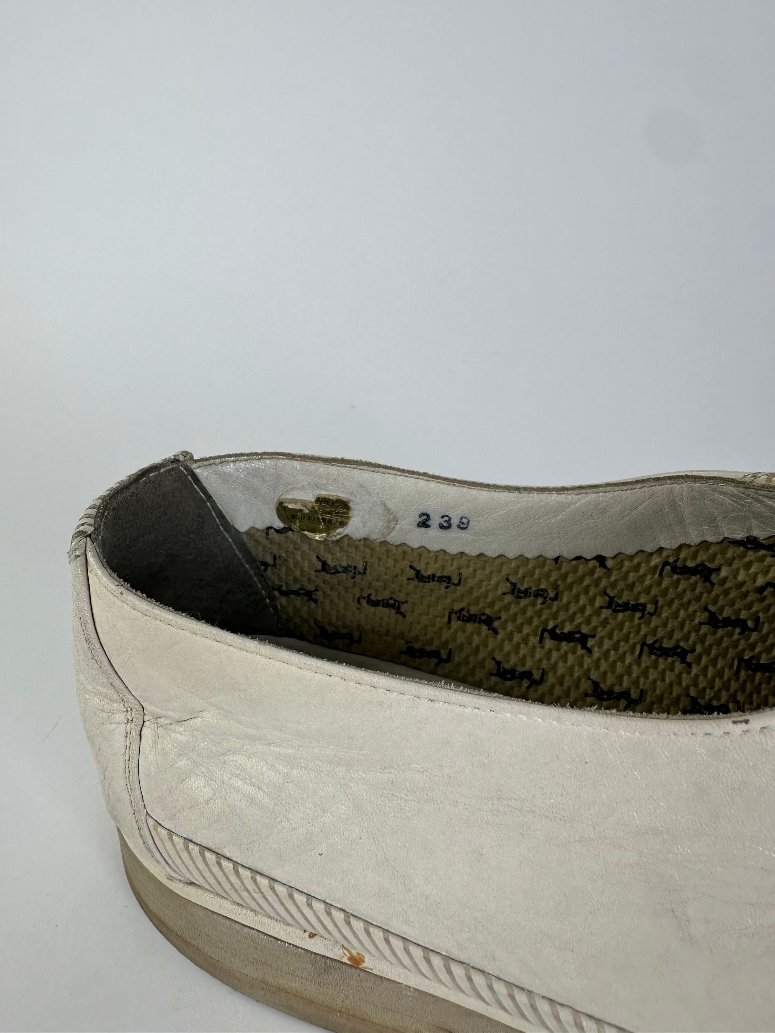 Other Vintage Yves Saint Laurent Leather Shoes White 37 Size US 6 / IT 36 - 6 Thumbnail