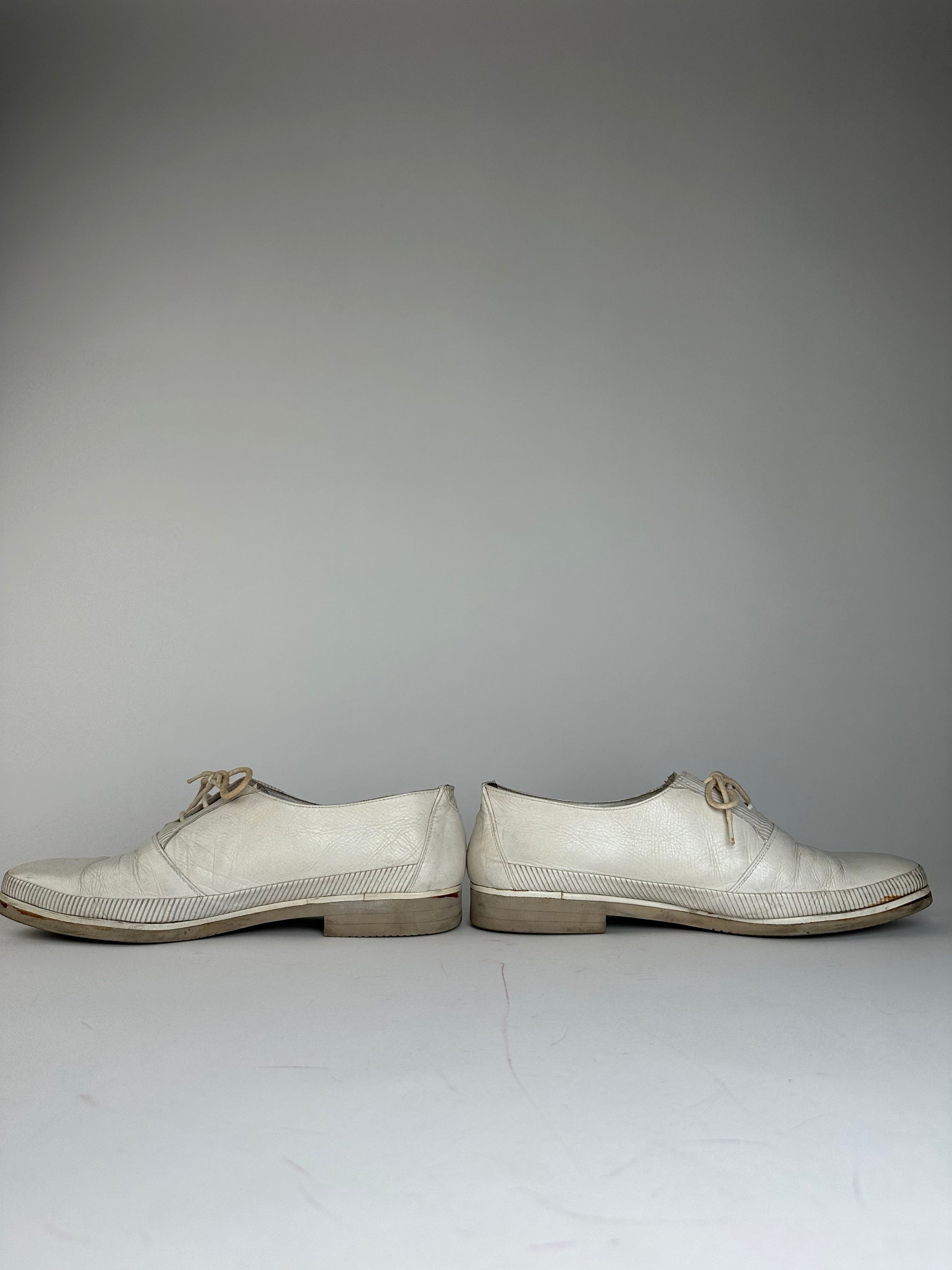 Other Vintage Yves Saint Laurent Leather Shoes White 37 Size US 6 / IT 36 - 8 Thumbnail