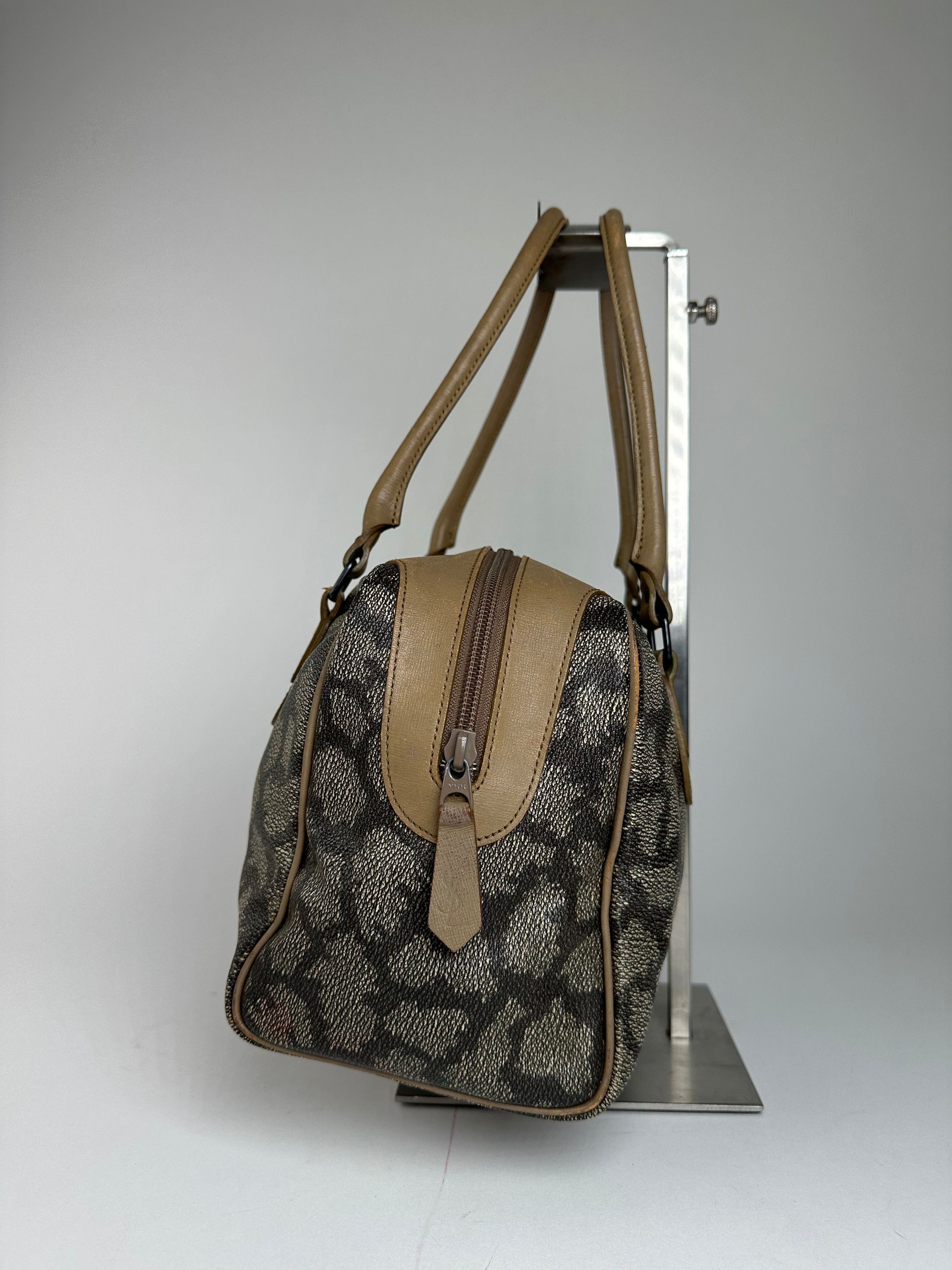 Other Vintage Yves Saint Laurent Stone Emblossed Leather Boston Ba Size ONE SIZE - 6 Thumbnail