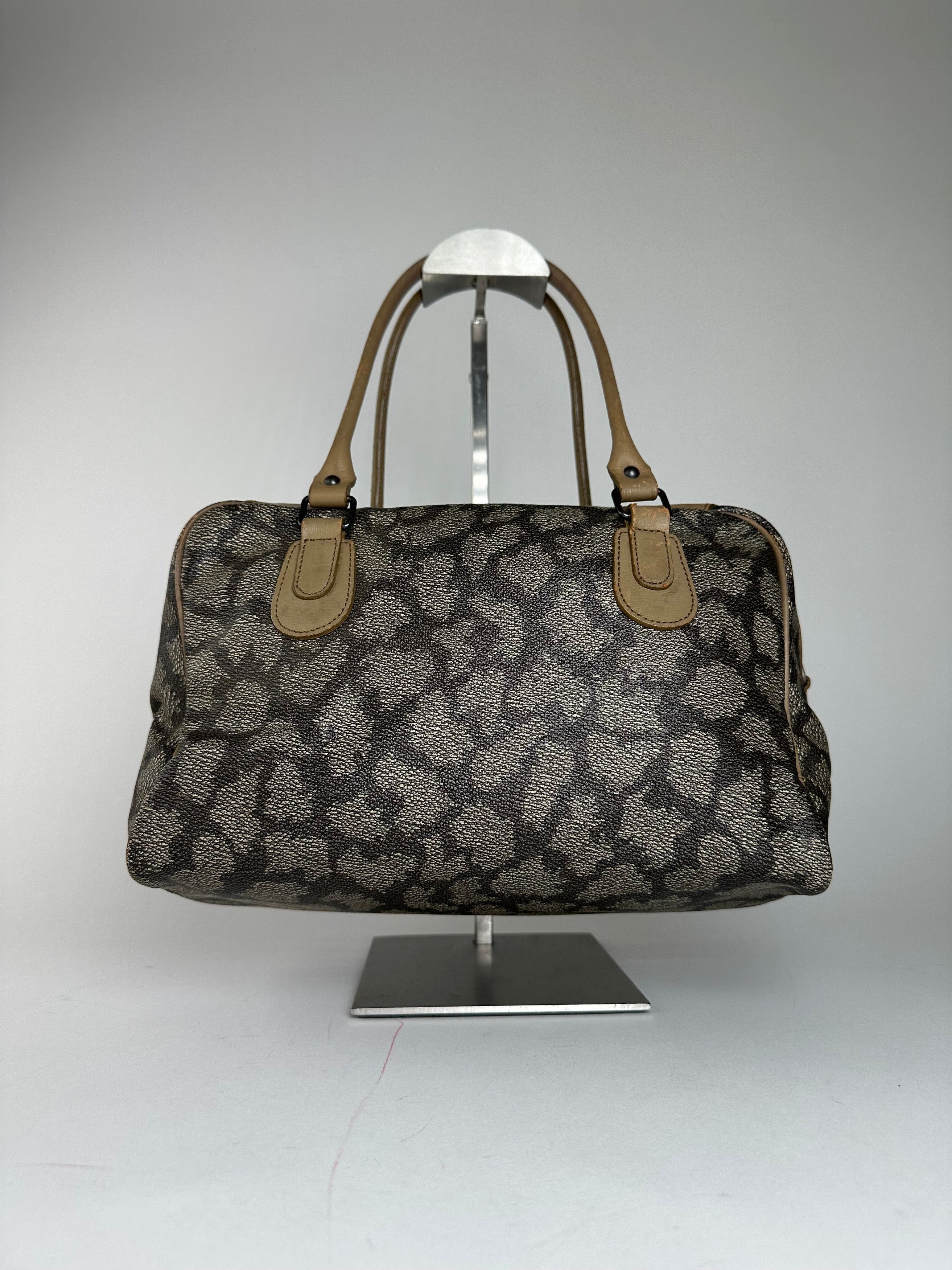 Other Vintage Yves Saint Laurent Stone Emblossed Leather Boston Ba Size ONE SIZE - 2 Thumbnail
