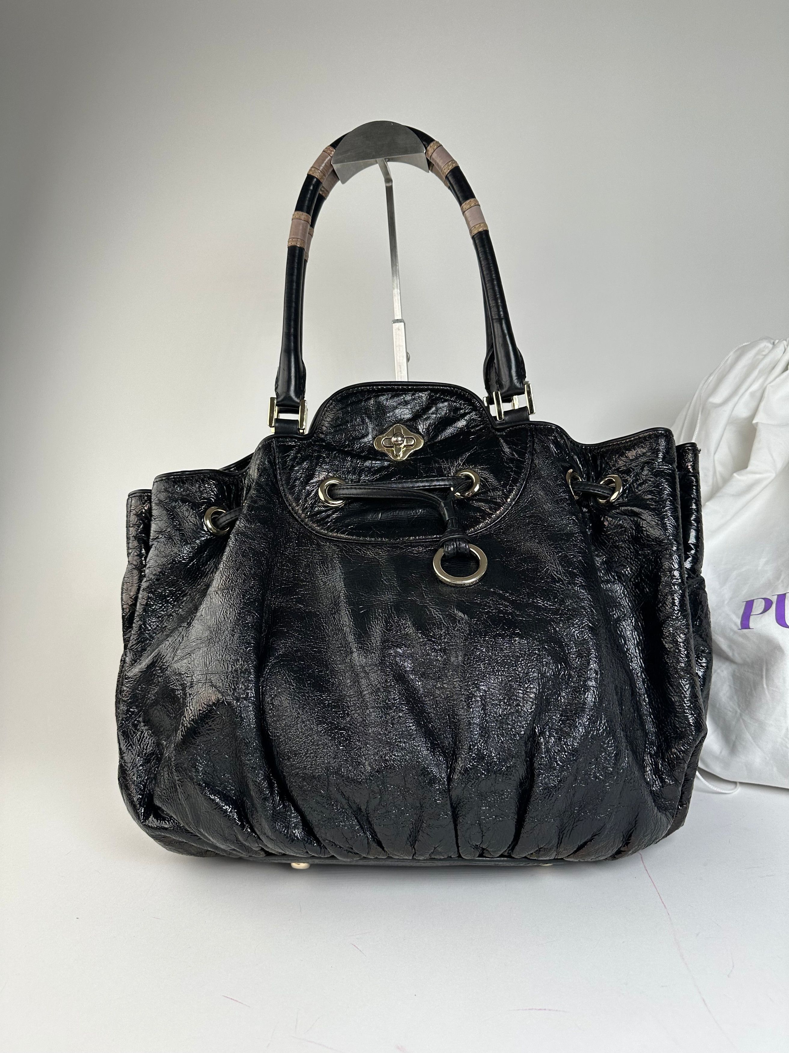 Emilio Pucci Vintage Handbag Black Size ONE SIZE - 9 Thumbnail