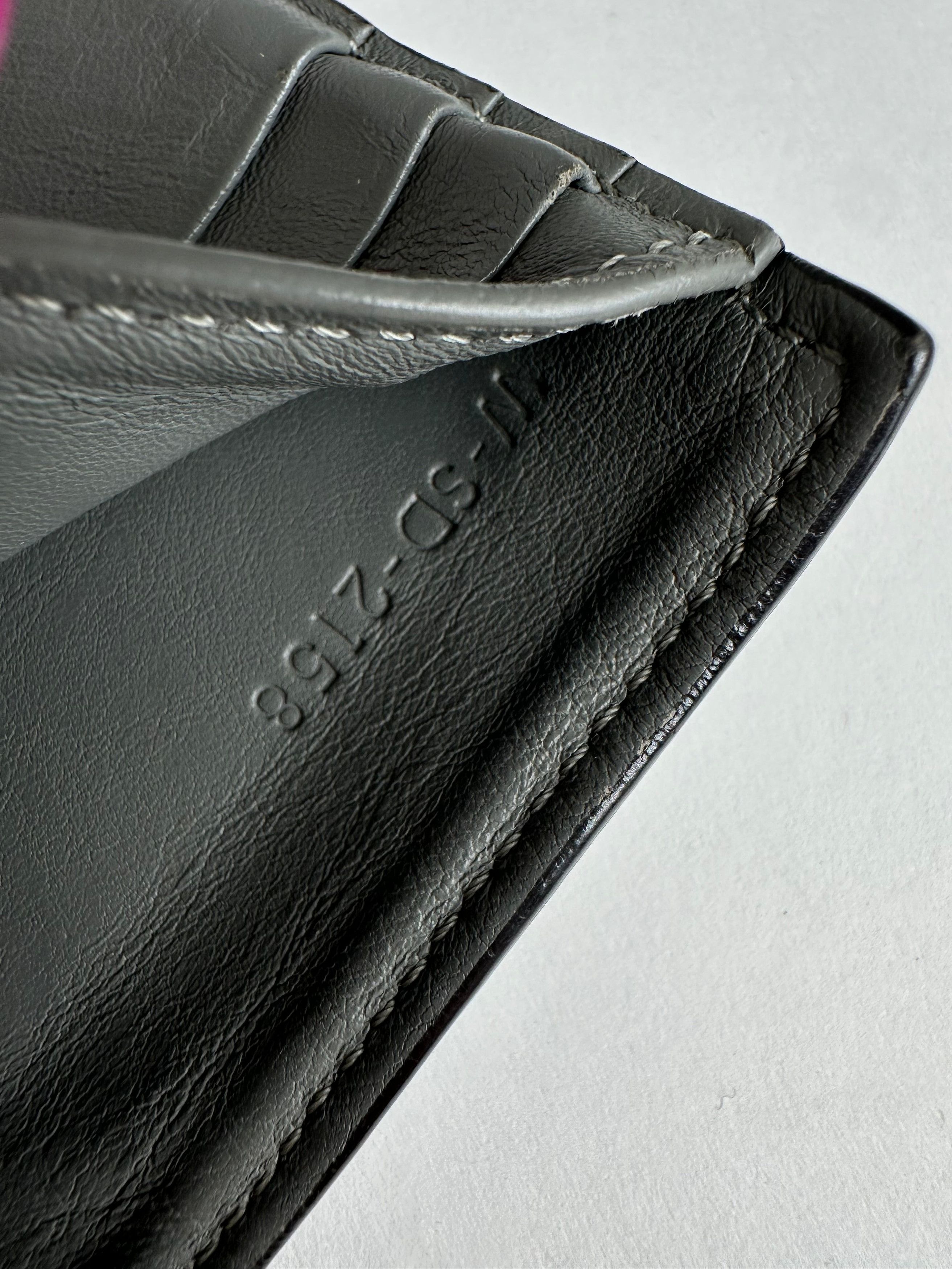 Celine Vintage Paris Envelope Card Holder Green Grey White Size ONE SIZE - 5 Thumbnail