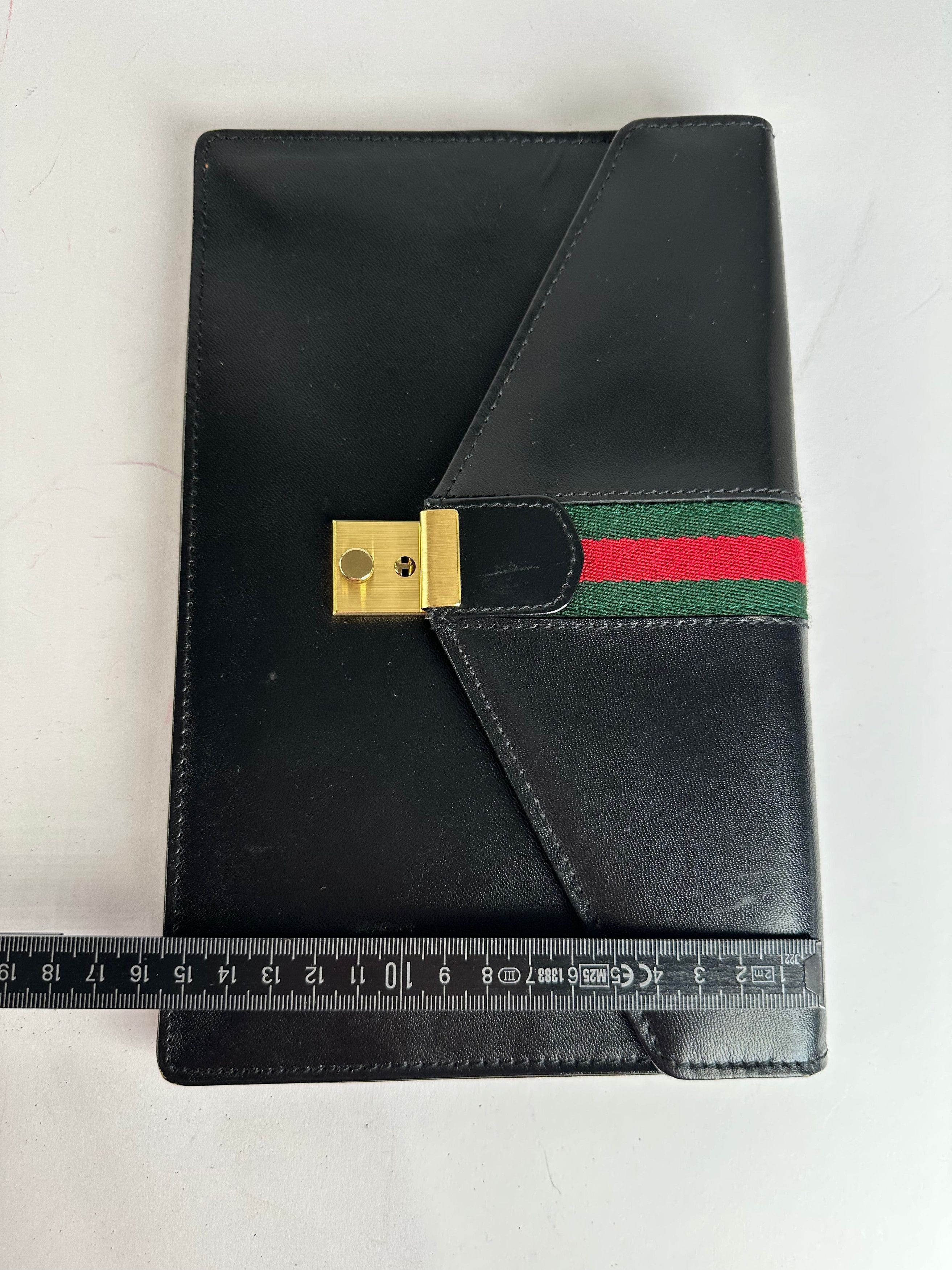 Gucci Vintage Leather Clutch Black Size ONE SIZE - 7 Thumbnail