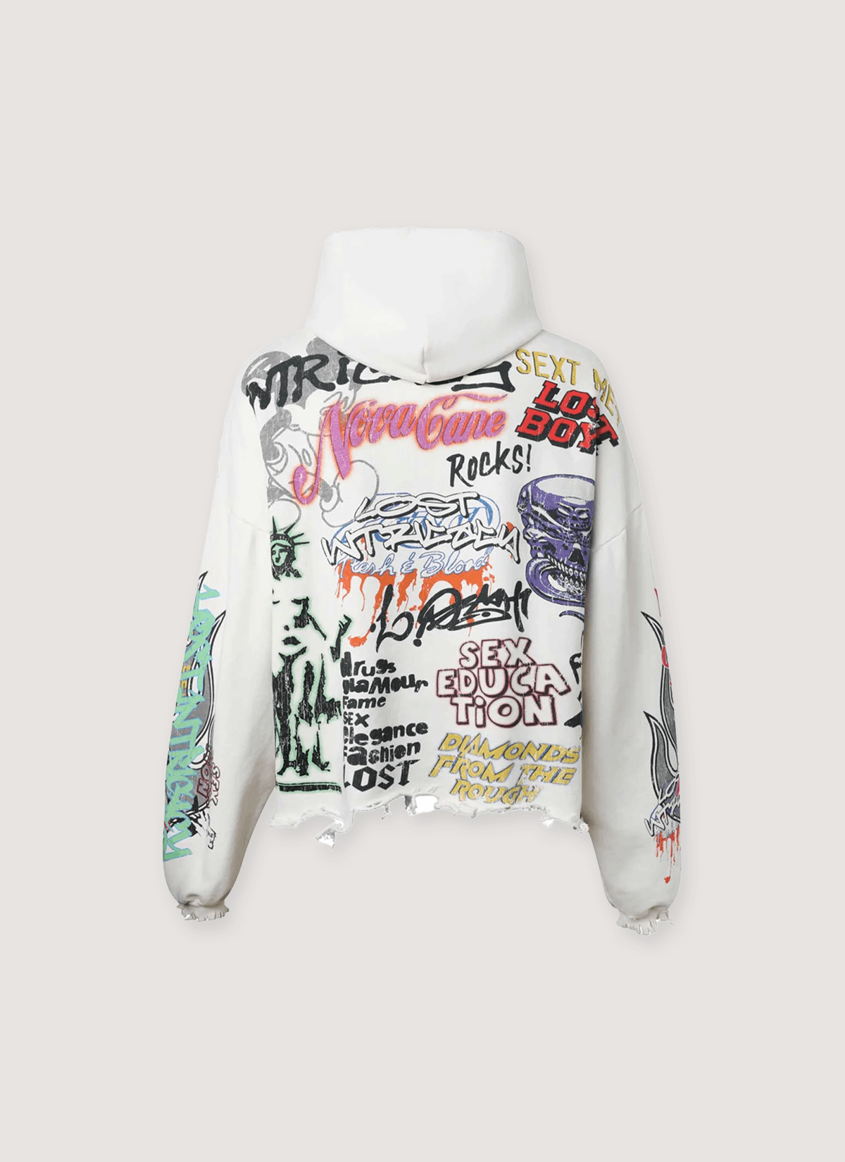 LOST INTRICACY University Sweatshirt Cream Size US L / EU 52-54 / 3 - 2 Thumbnail