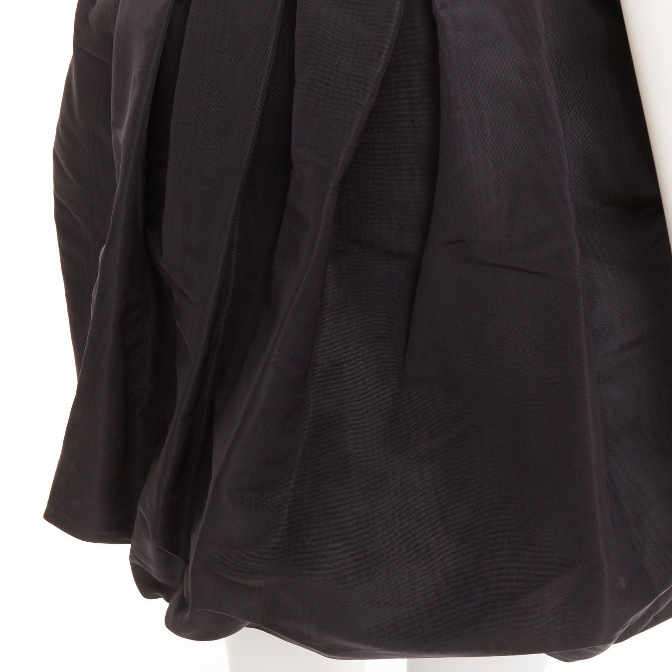 Alexandre Vauthier ALEXANDRE VAUTHIER black taffeta silk pleated high waist short bubble skirt Size 25" / US 0 / IT 36 - 2 Thumbnail