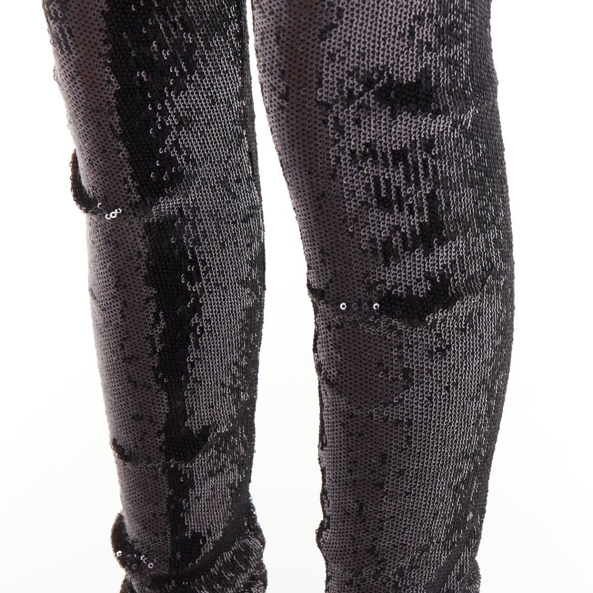 Alexandre Vauthier ALEXANDRE VAUTHIER black pailette sequins stretchy legging pants Size 26" / US 2 / IT 38 - 2 Thumbnail