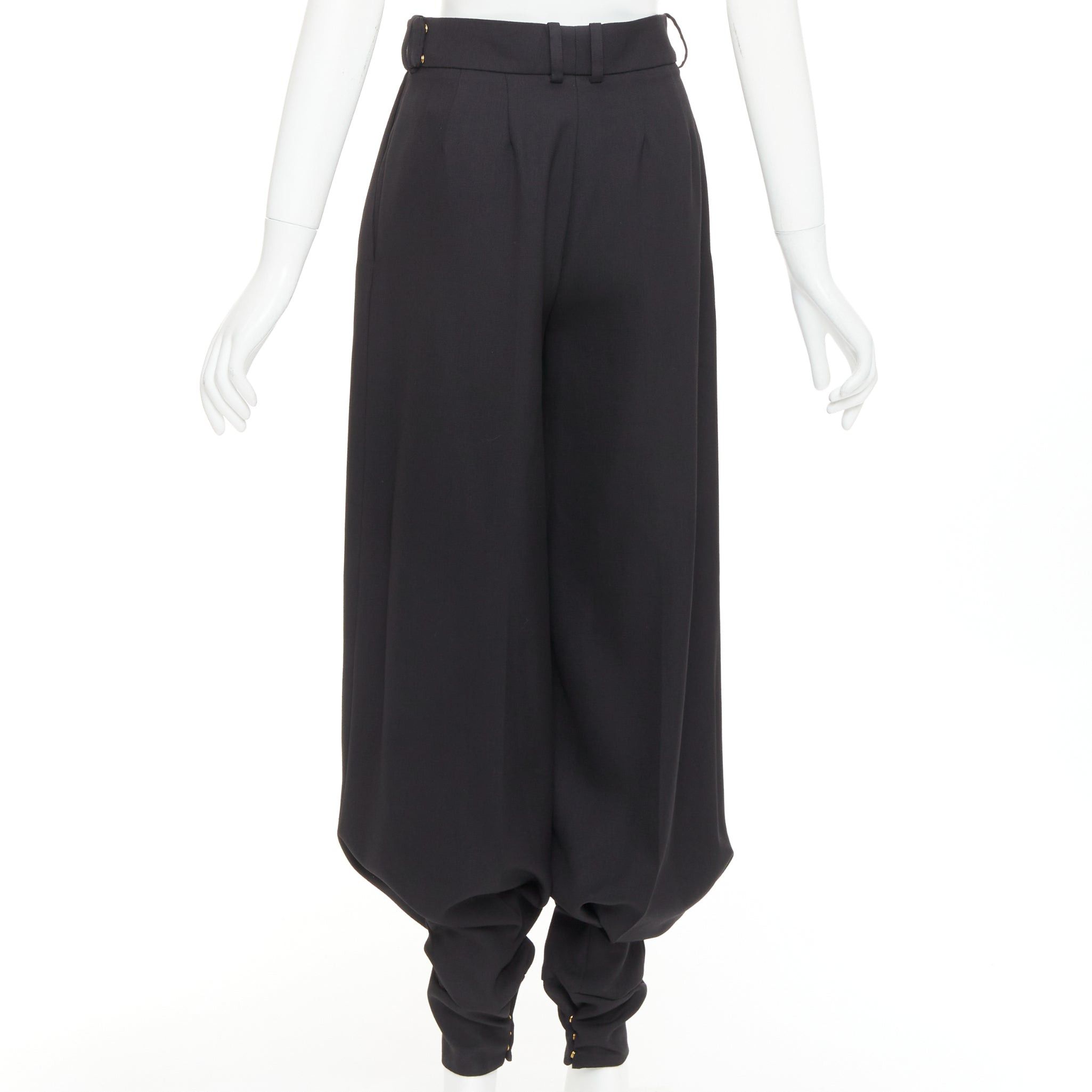 Alexandre Vauthier rare ALEXANDRE VAUTHIER COUTURE AW2020 Runway black grain de poudre bloomer barrel pants Size 26" / US 2 / IT 38 - 5 Thumbnail