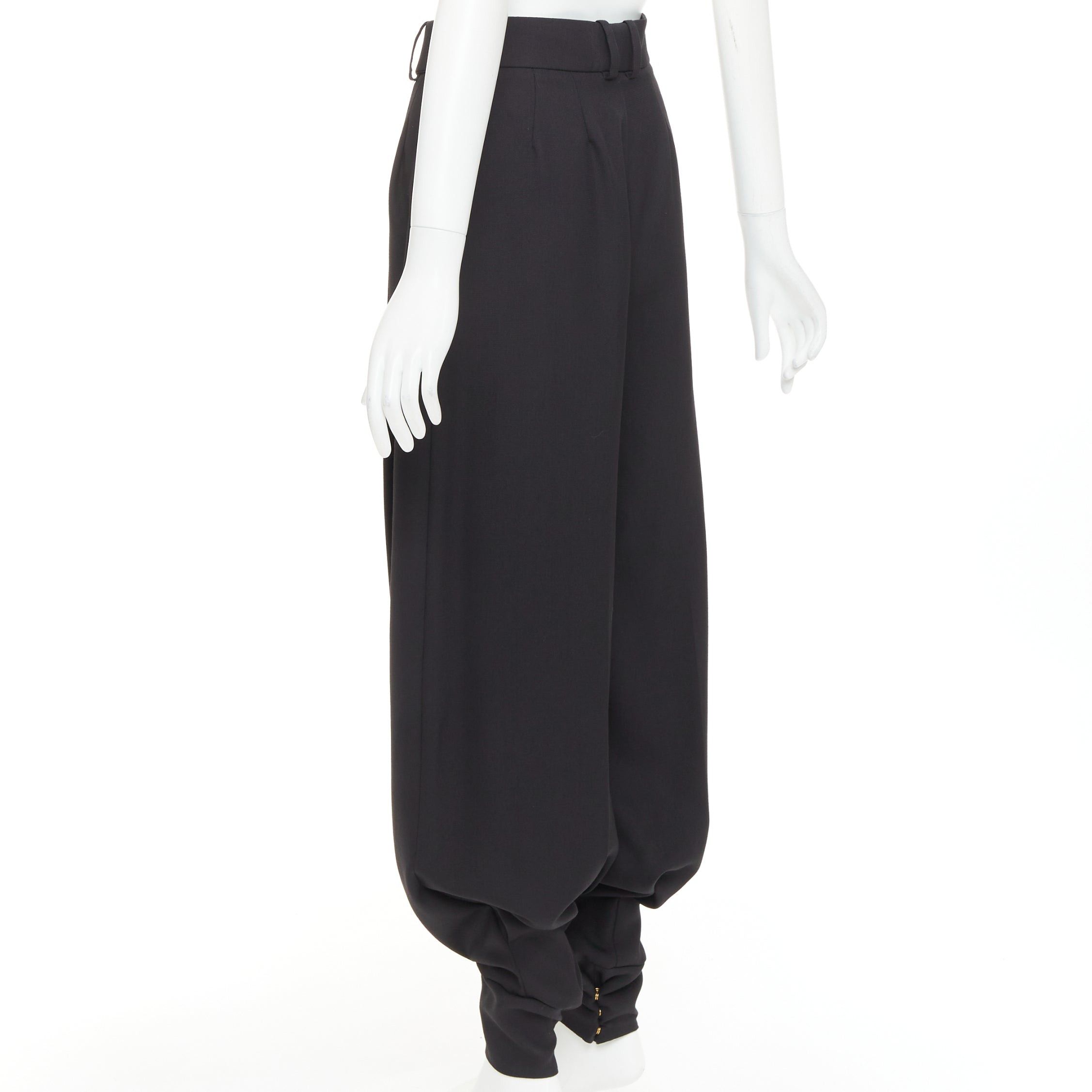 Alexandre Vauthier rare ALEXANDRE VAUTHIER COUTURE AW2020 Runway black grain de poudre bloomer barrel pants Size 26" / US 2 / IT 38 - 6 Thumbnail