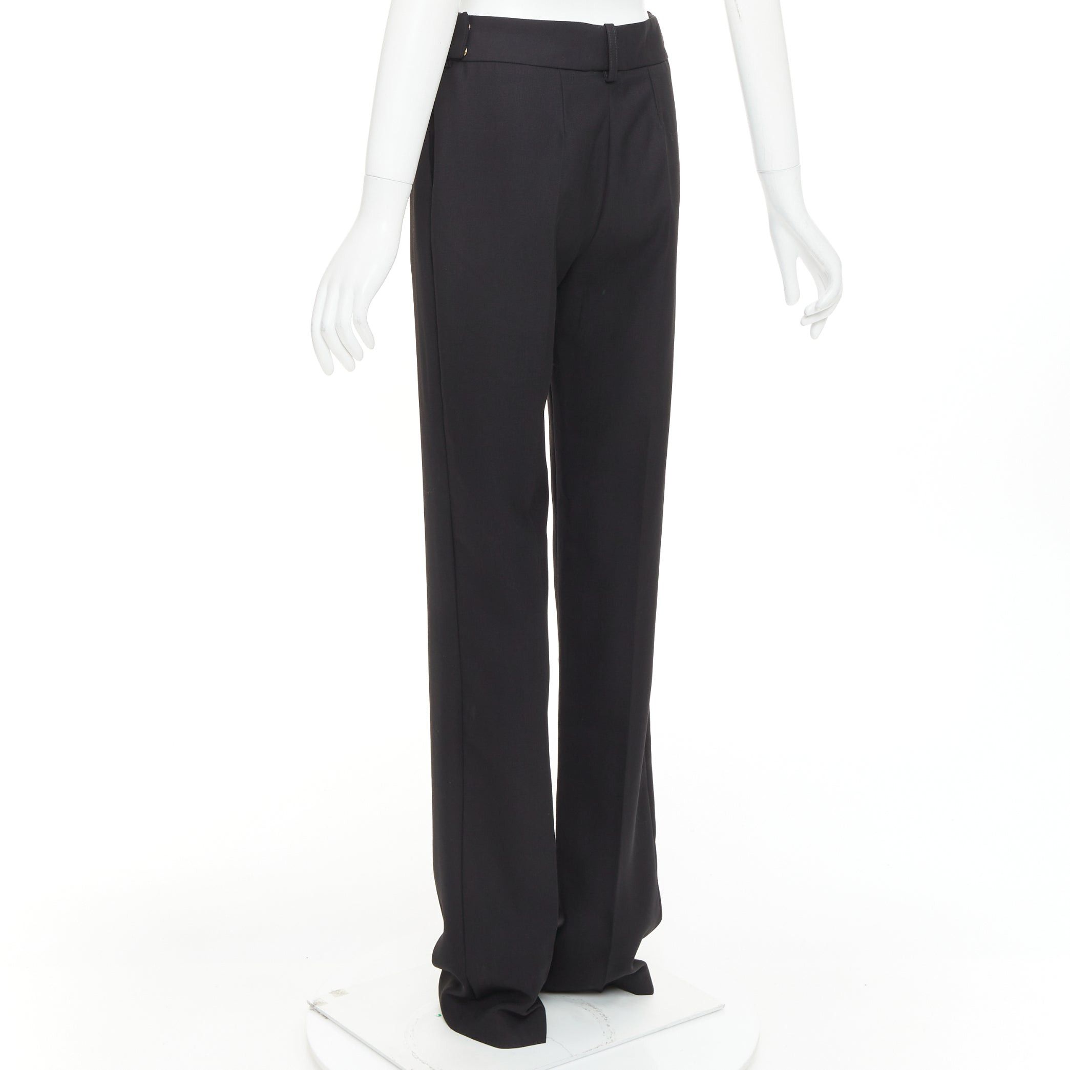 Alexandre Vauthier ALEXANDRE VAUTHIER COUTURE SS2025 black darted back straight leg trousers pants Size 26" / US 2 / IT 38 - 6 Thumbnail