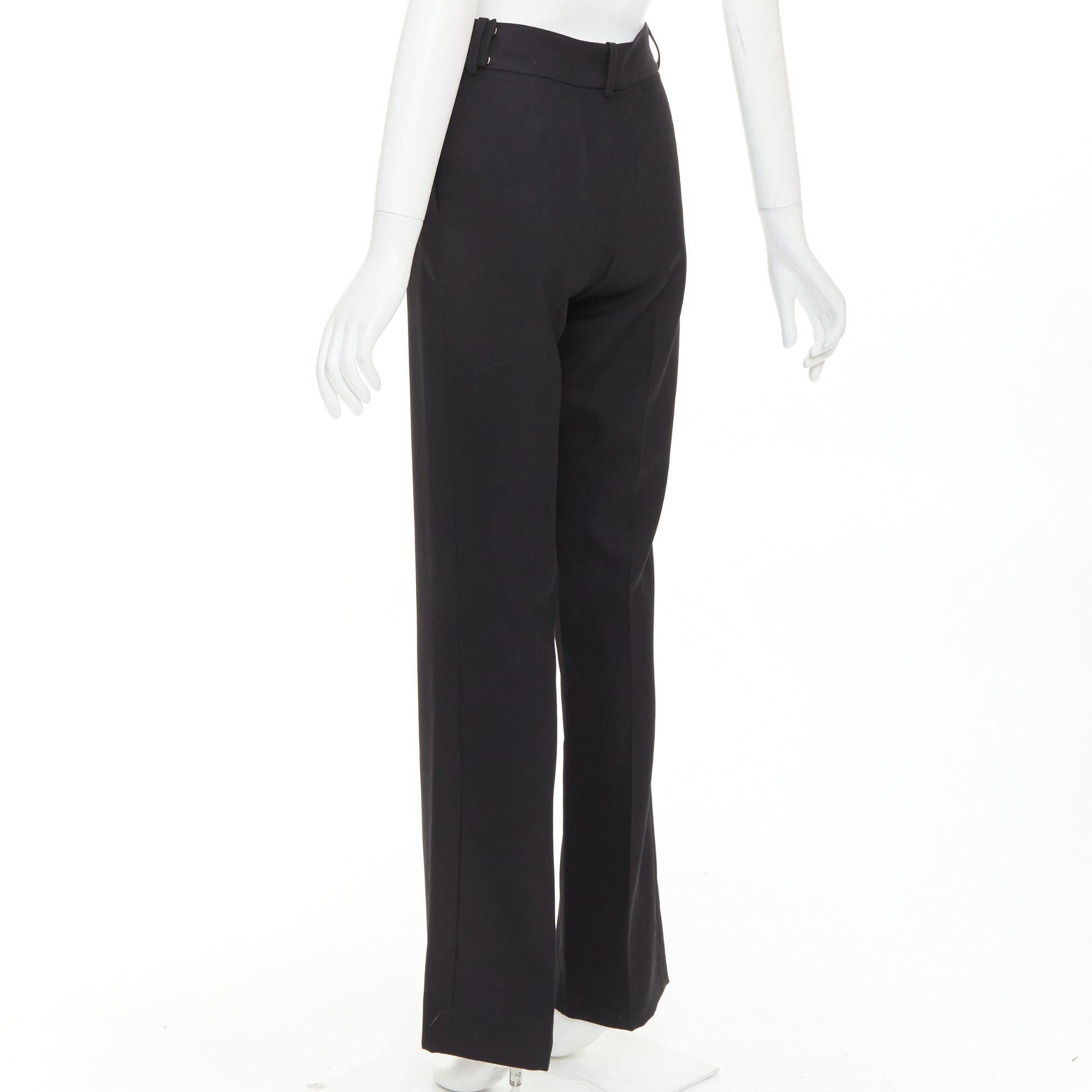 Alexandre Vauthier ALEXANDRE VAUTHIER COUTURE SS2025 Runway black high waisted straight leg trousers pants Size 26" / US 2 / IT 38 - 6 Thumbnail
