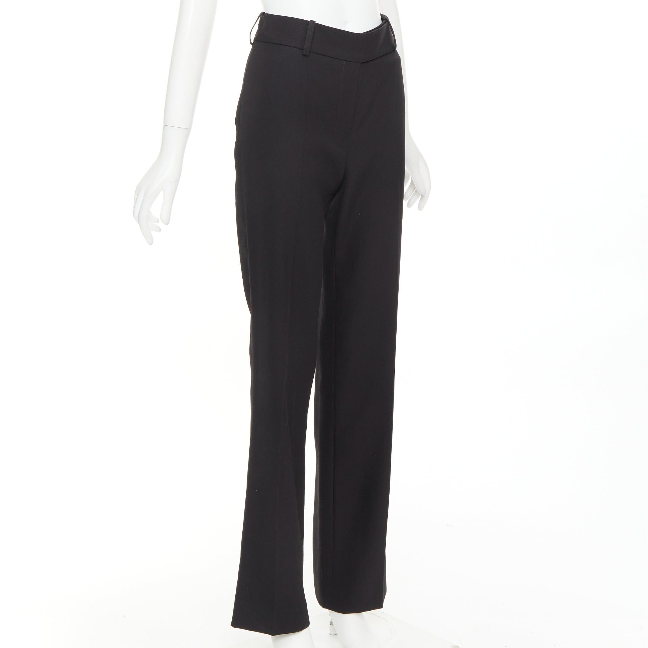 Alexandre Vauthier ALEXANDRE VAUTHIER COUTURE SS2025 Runway black high waisted straight leg trousers pants Size 26" / US 2 / IT 38 - 3 Thumbnail