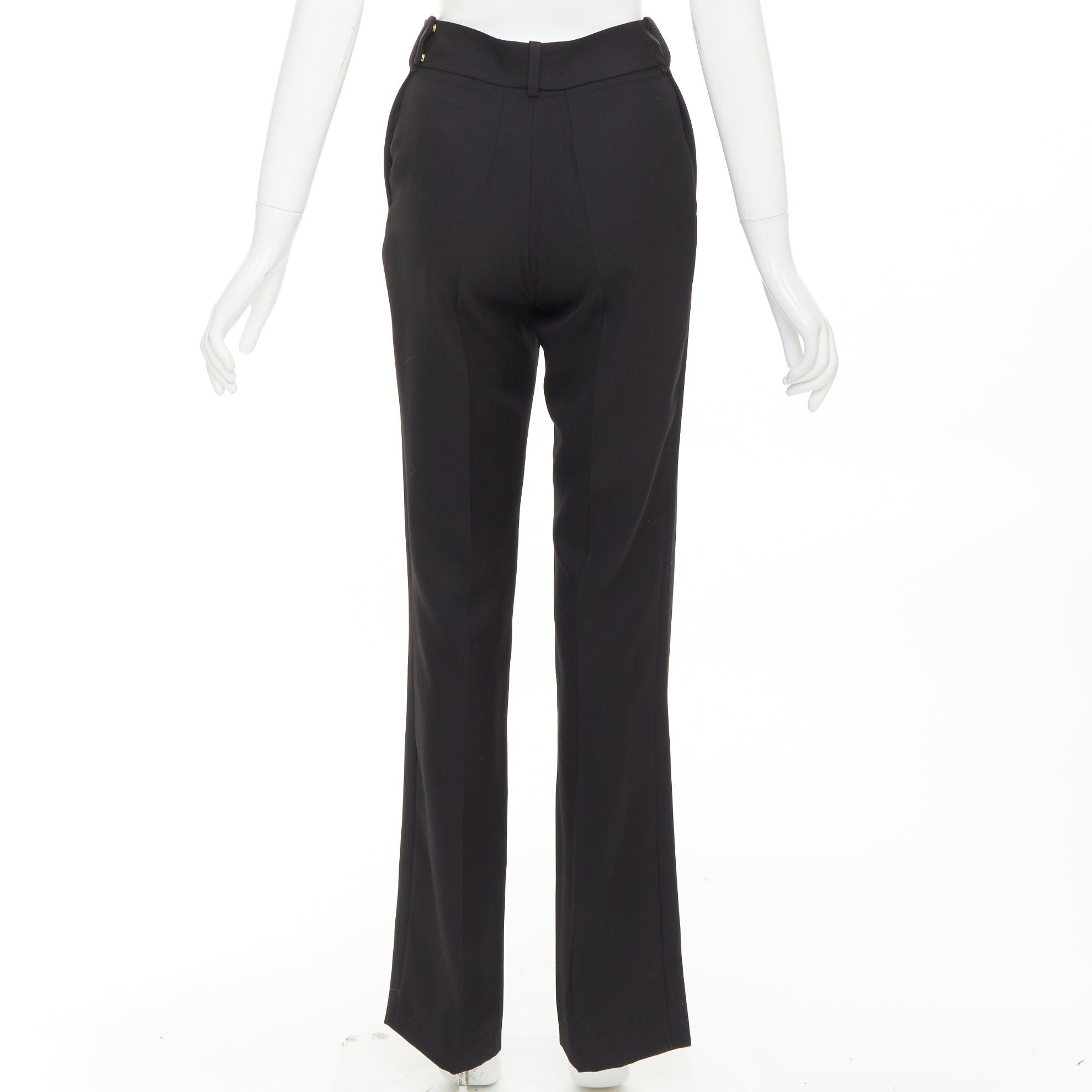 Alexandre Vauthier ALEXANDRE VAUTHIER COUTURE SS2025 Runway black high waisted straight leg trousers pants Size 26" / US 2 / IT 38 - 5 Thumbnail