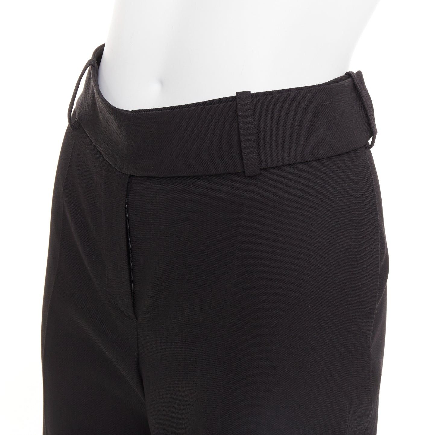 Alexandre Vauthier ALEXANDRE VAUTHIER COUTURE SS2025 Runway black high waisted straight leg trousers pants Size 26" / US 2 / IT 38 - 2 Thumbnail