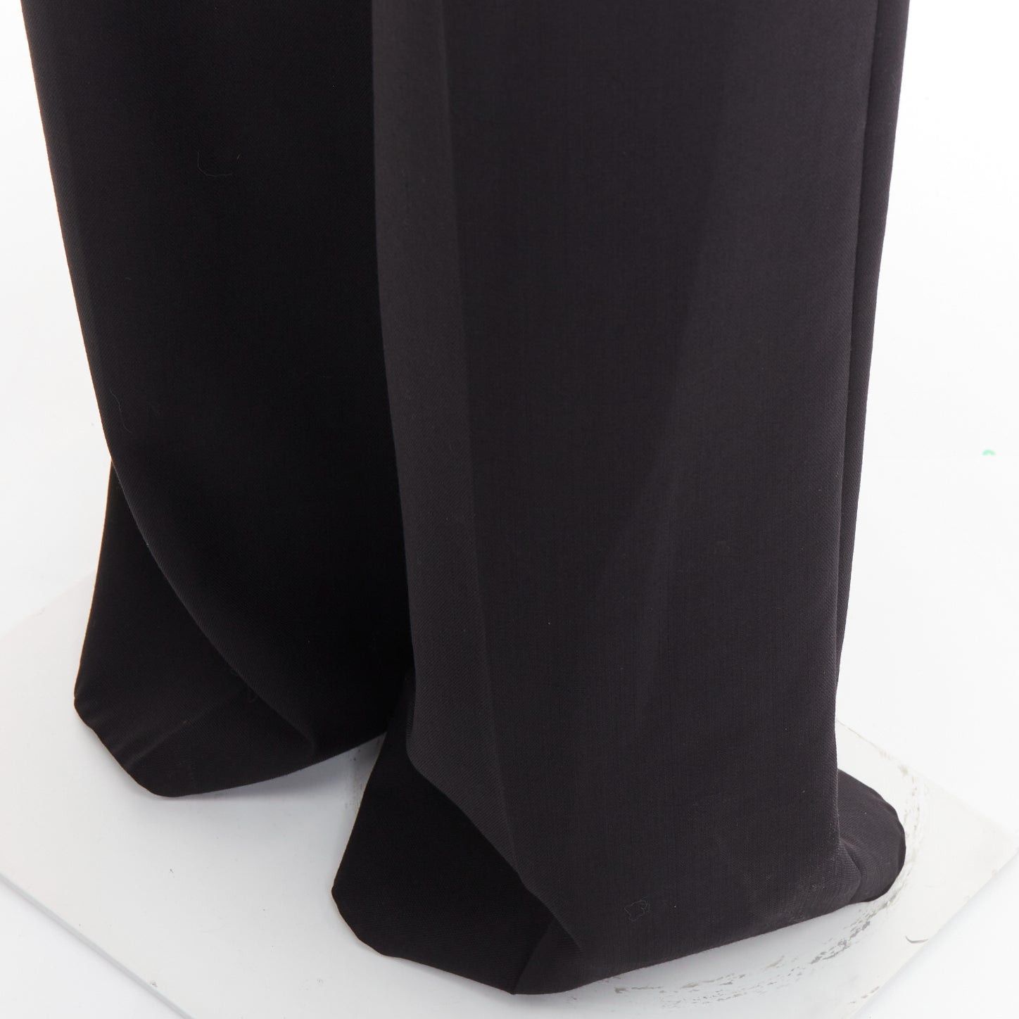 Alexandre Vauthier ALEXANDRE VAUTHIER AW2021 black double front dart wide leg pants Size 26" / US 2 / IT 38 - 7 Thumbnail