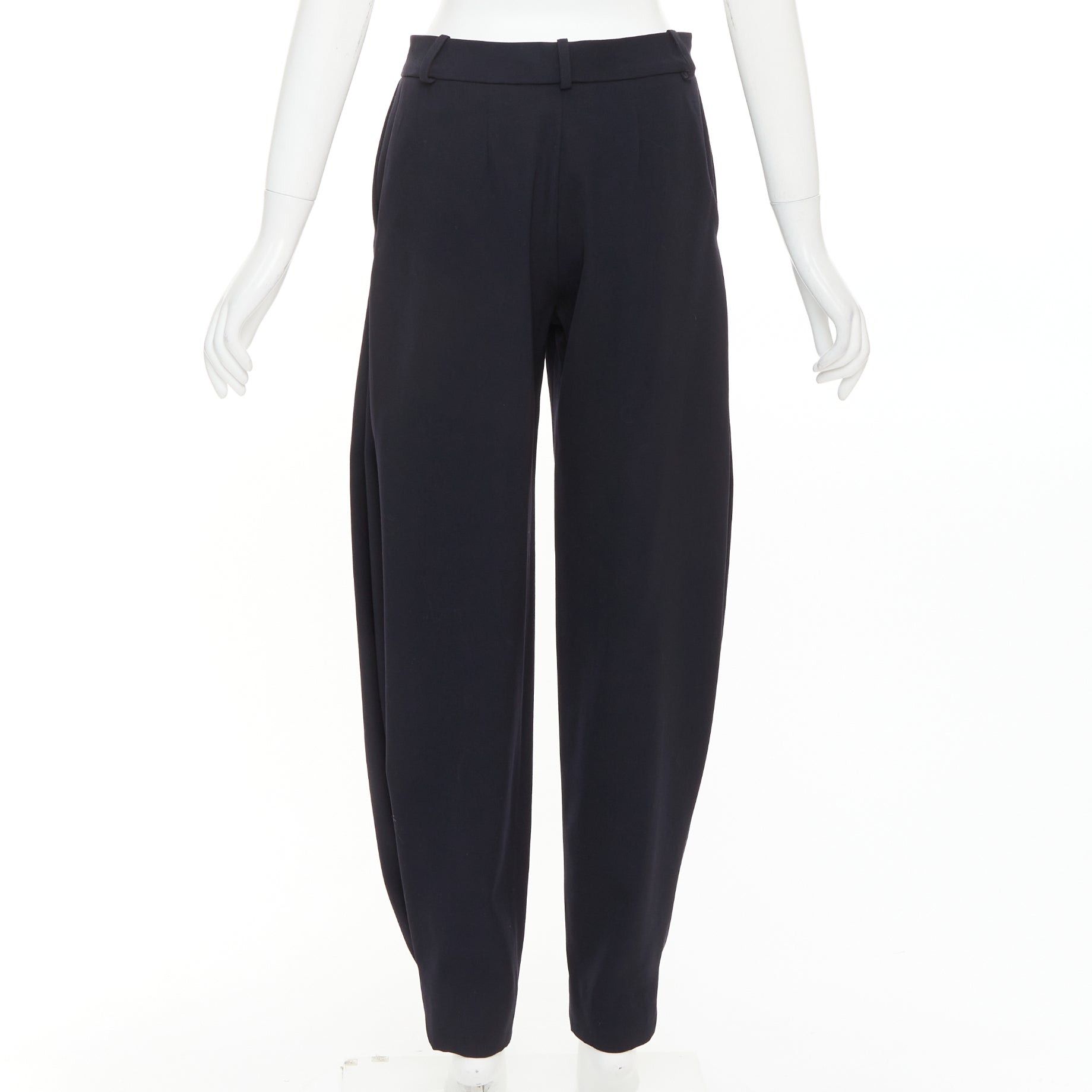 Alexandre Vauthier ALEXANDRE VAUTHIER COUTURE SS2025 Runway navy cuffed hem balloon harem pants Size 26" / US 2 / IT 38 - 5 Thumbnail