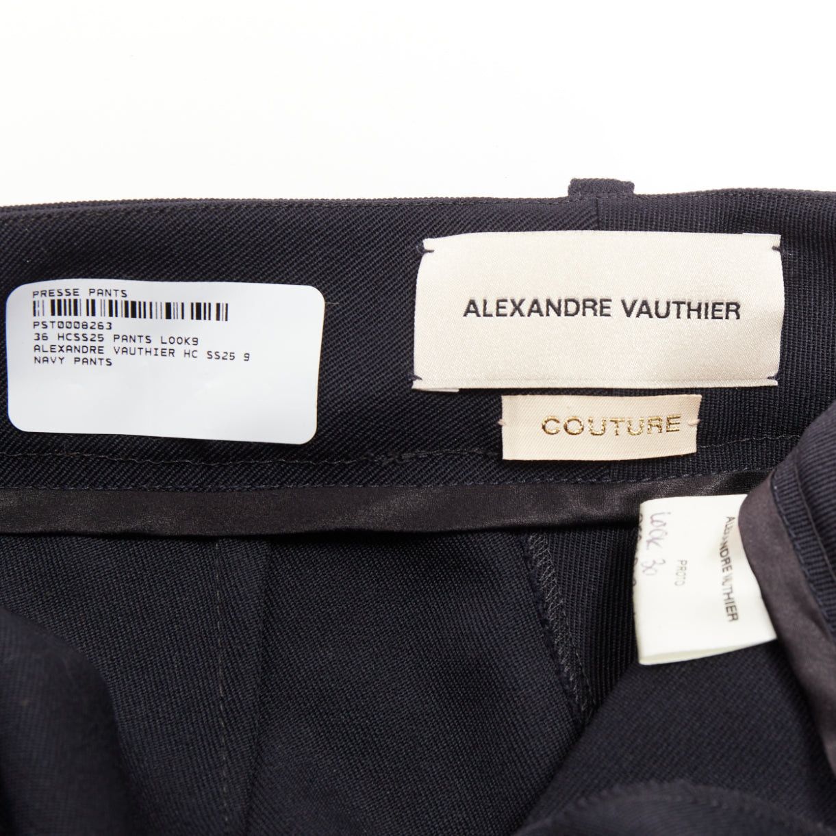 Alexandre Vauthier ALEXANDRE VAUTHIER COUTURE SS2025 Runway navy cuffed hem balloon harem pants Size 26" / US 2 / IT 38 - 8 Thumbnail