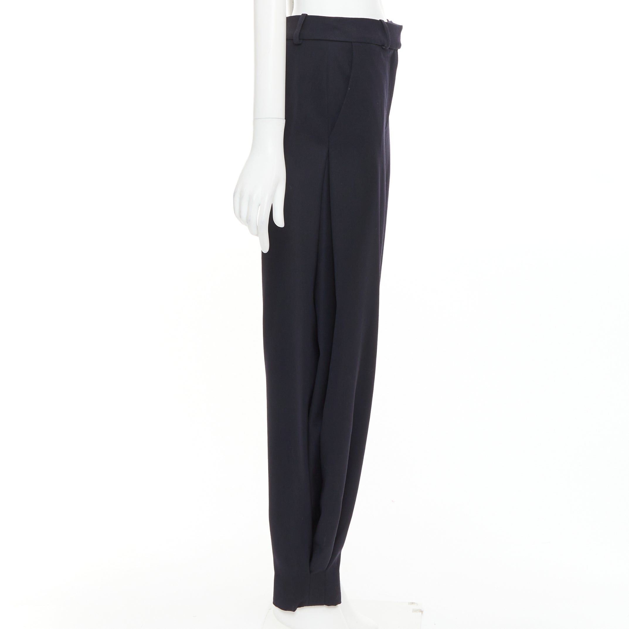 Alexandre Vauthier ALEXANDRE VAUTHIER COUTURE SS2025 Runway navy cuffed hem balloon harem pants Size 26" / US 2 / IT 38 - 4 Thumbnail