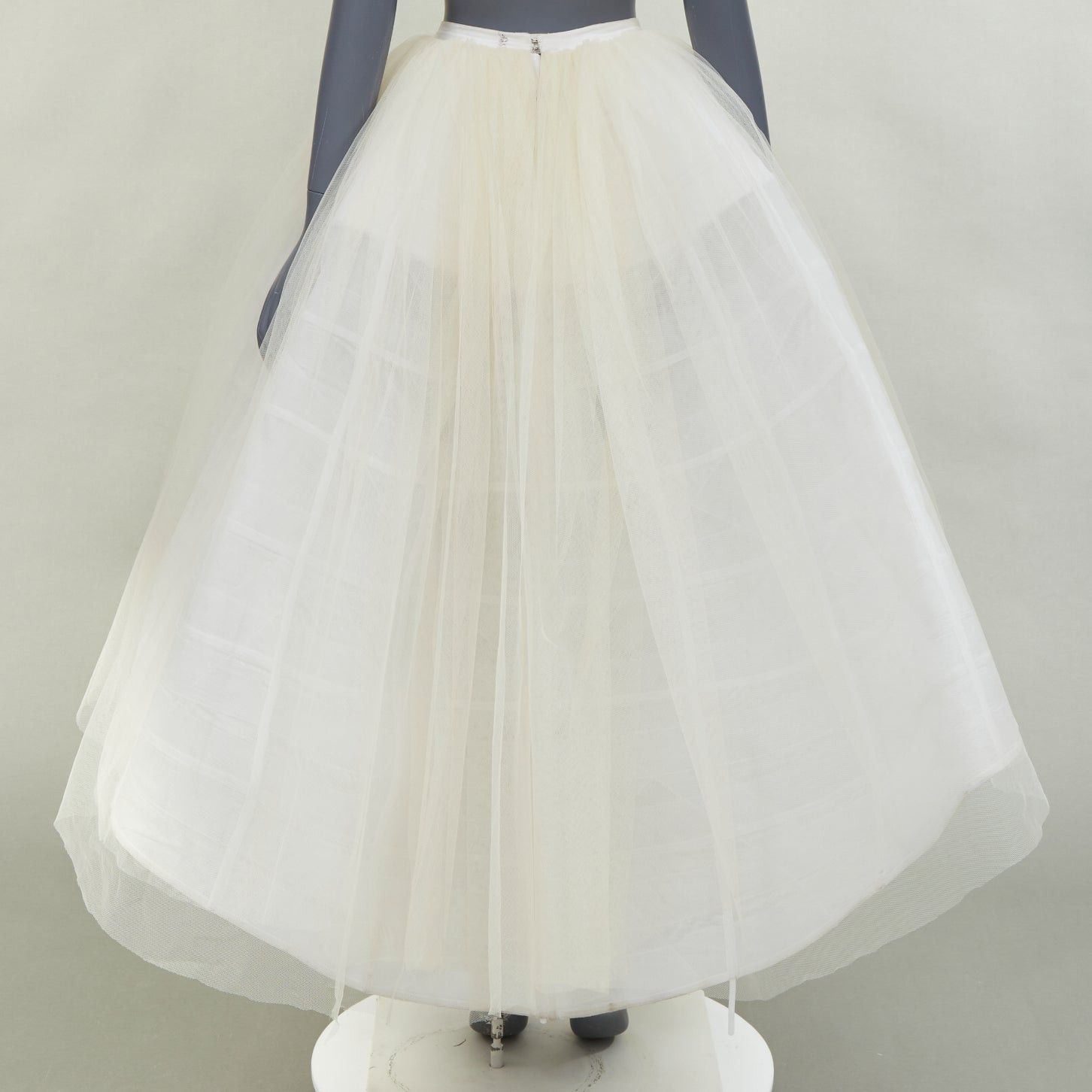 Alexandre Vauthier ALEXANDRE VAUTHIER cream white tulled caged crinoline full skirt Size 25" / US 0 / IT 36 - 5 Thumbnail