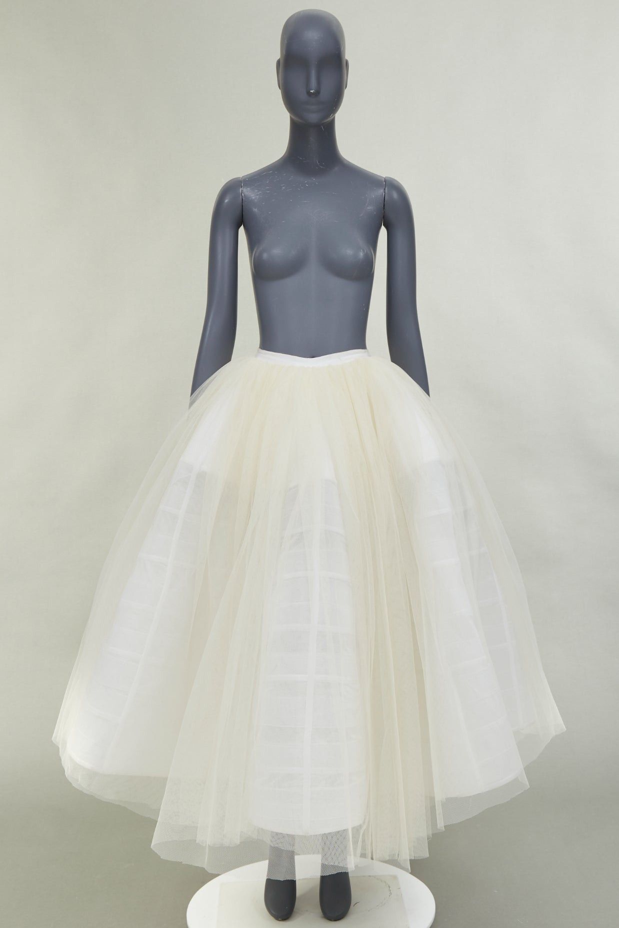 Alexandre Vauthier ALEXANDRE VAUTHIER cream white tulled caged crinoline full skirt Size 25" / US 0 / IT 36 - 10 Thumbnail