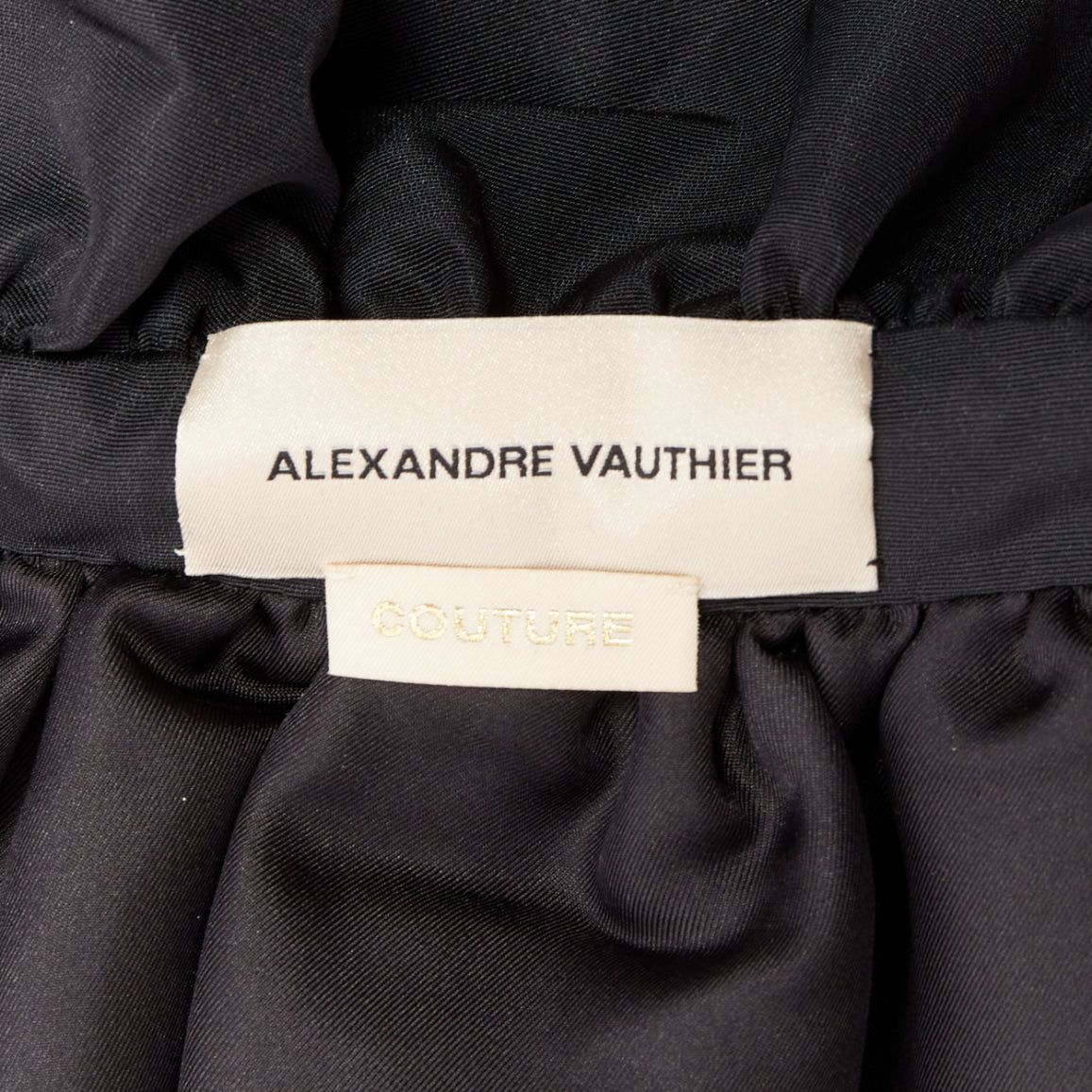 Alexandre Vauthier ALEXANDRE VAUTHIER COUTURE black taffeta voluminous peplum side split skirt Size 25" / US 0 / IT 36 - 10 Thumbnail