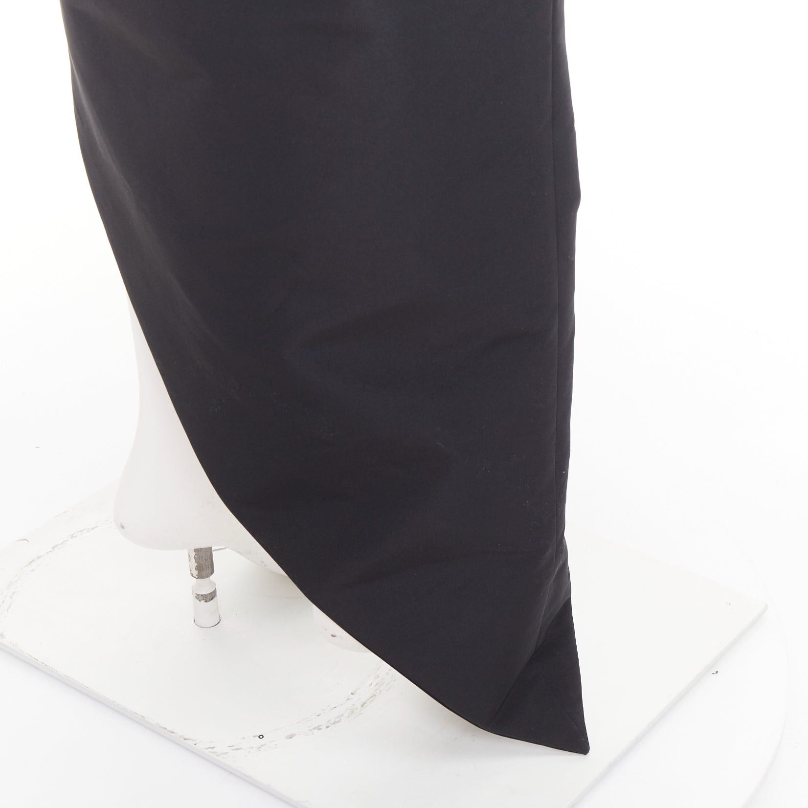 Alexandre Vauthier ALEXANDRE VAUTHIER COUTURE black taffeta voluminous peplum side split skirt Size 25" / US 0 / IT 36 - 8 Thumbnail