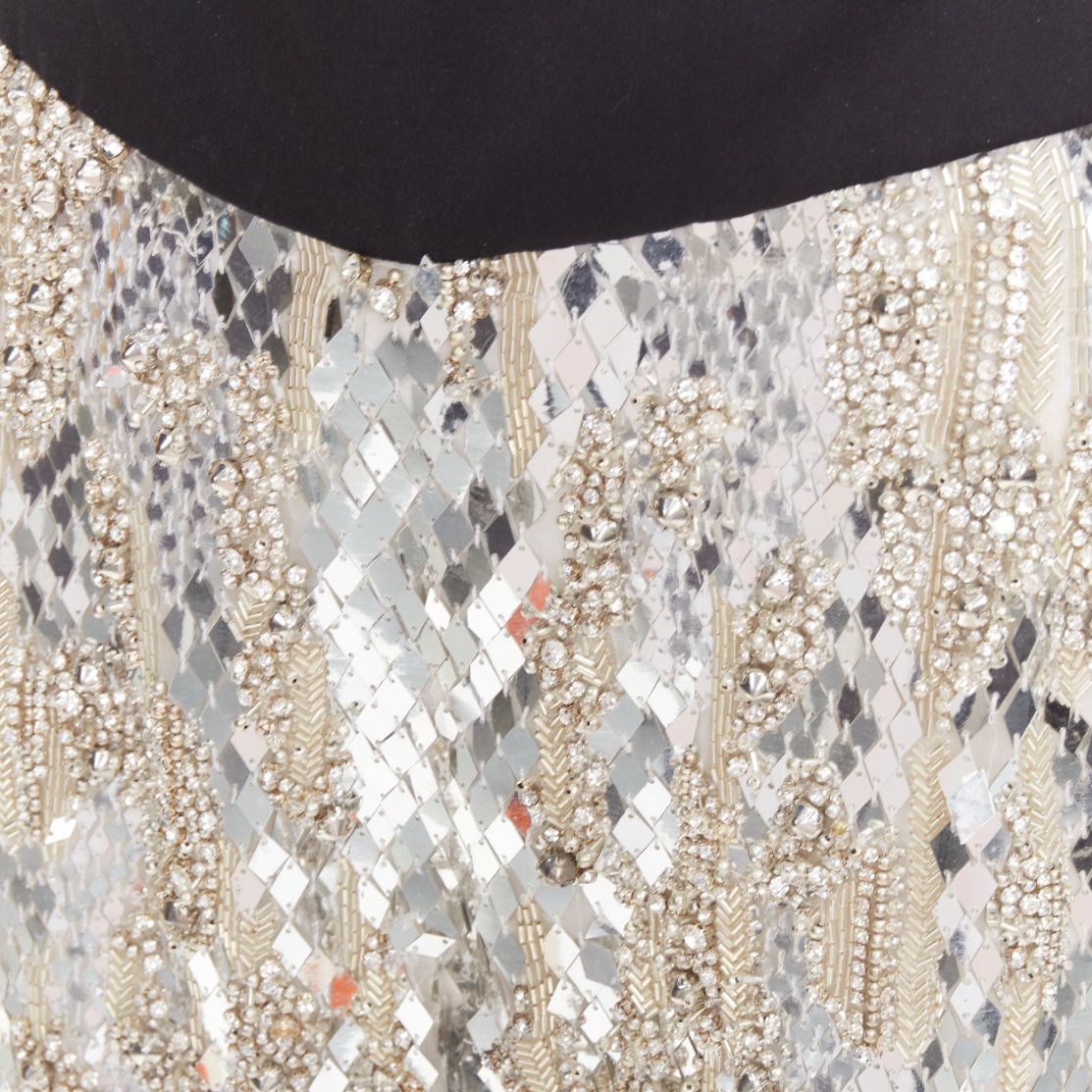 Alexandre Vauthier rare ALEXANDRE VAUTHIER COUTURE 2016 Runway Lesage silver bead crystal sequin embellished pants Size 26" / US 2 / IT 38 - 2 Thumbnail