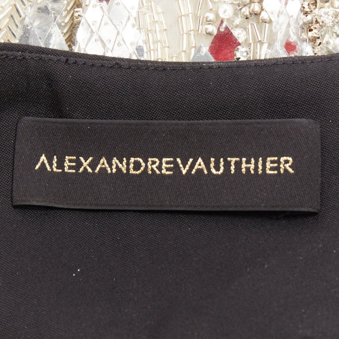 Alexandre Vauthier rare ALEXANDRE VAUTHIER COUTURE 2016 Runway Lesage silver bead crystal sequin embellished pants Size 26" / US 2 / IT 38 - 9 Thumbnail