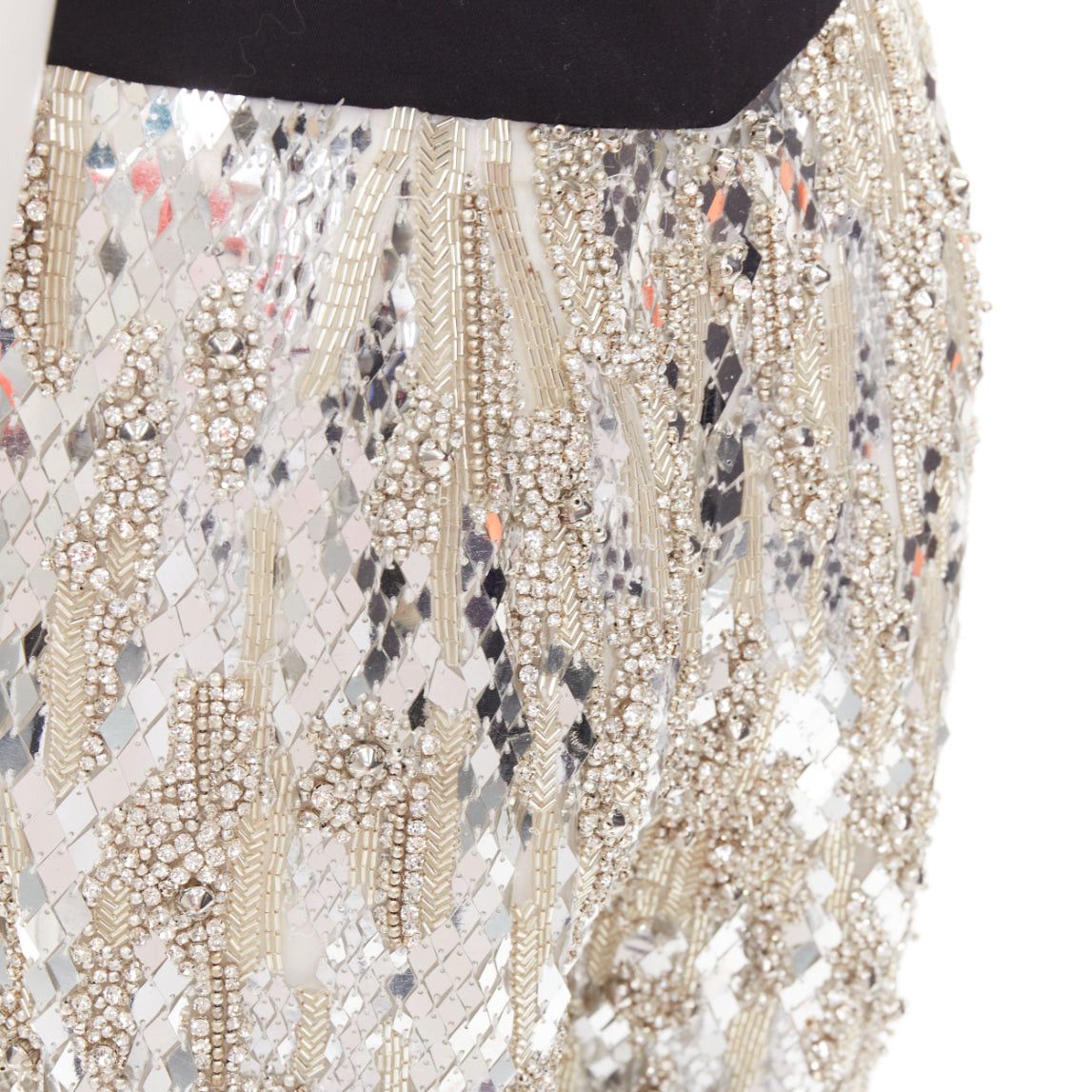 Alexandre Vauthier rare ALEXANDRE VAUTHIER COUTURE 2016 Runway Lesage silver bead crystal sequin embellished pants Size 26" / US 2 / IT 38 - 7 Thumbnail