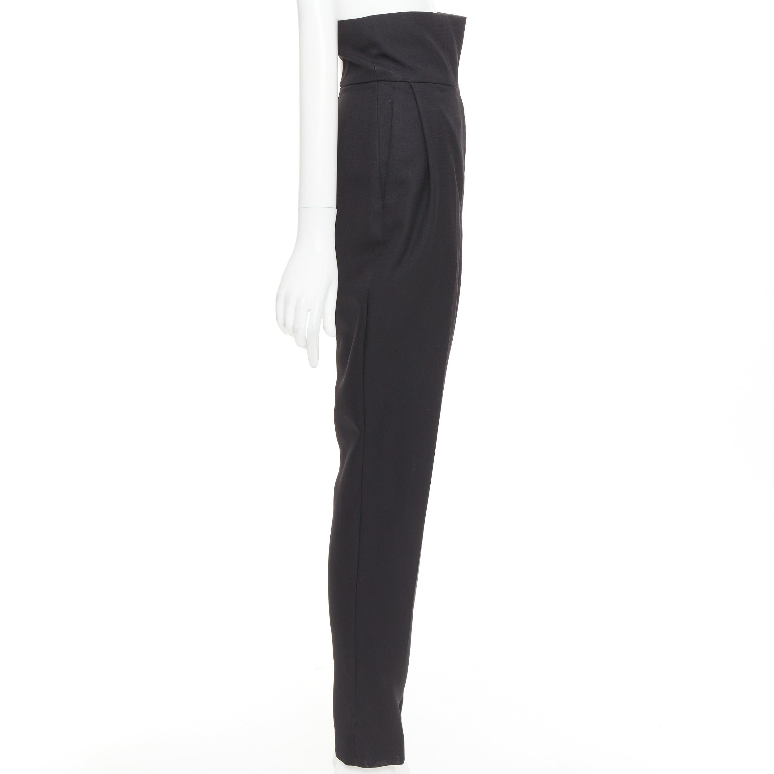 Alexandre Vauthier ALEXANDRE VAUTHIER COUTURE black crepe high waisted waistband harem pants Size 26" / US 2 / IT 38 - 4 Thumbnail