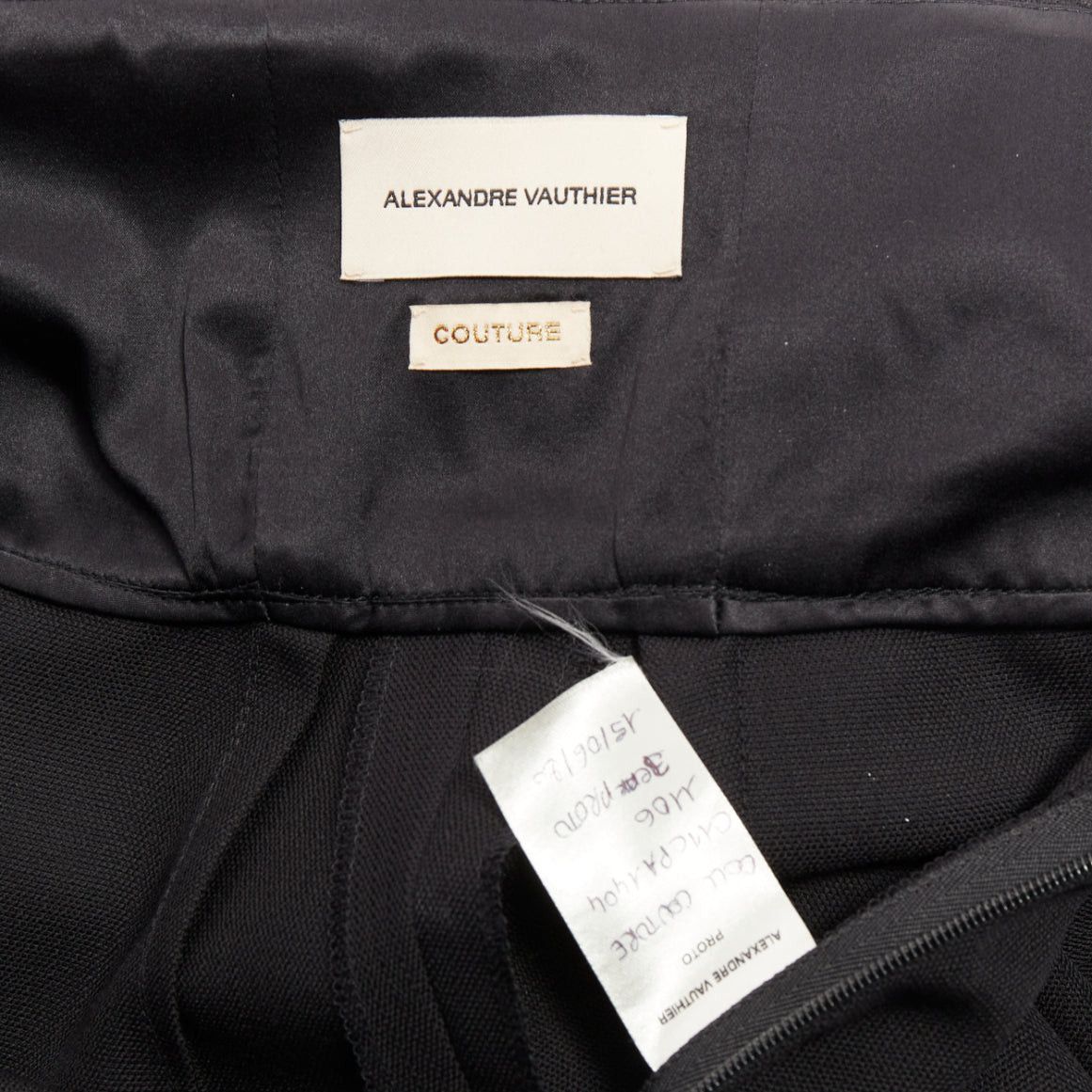 Alexandre Vauthier ALEXANDRE VAUTHIER COUTURE black crepe high waisted waistband harem pants Size 26" / US 2 / IT 38 - 8 Thumbnail