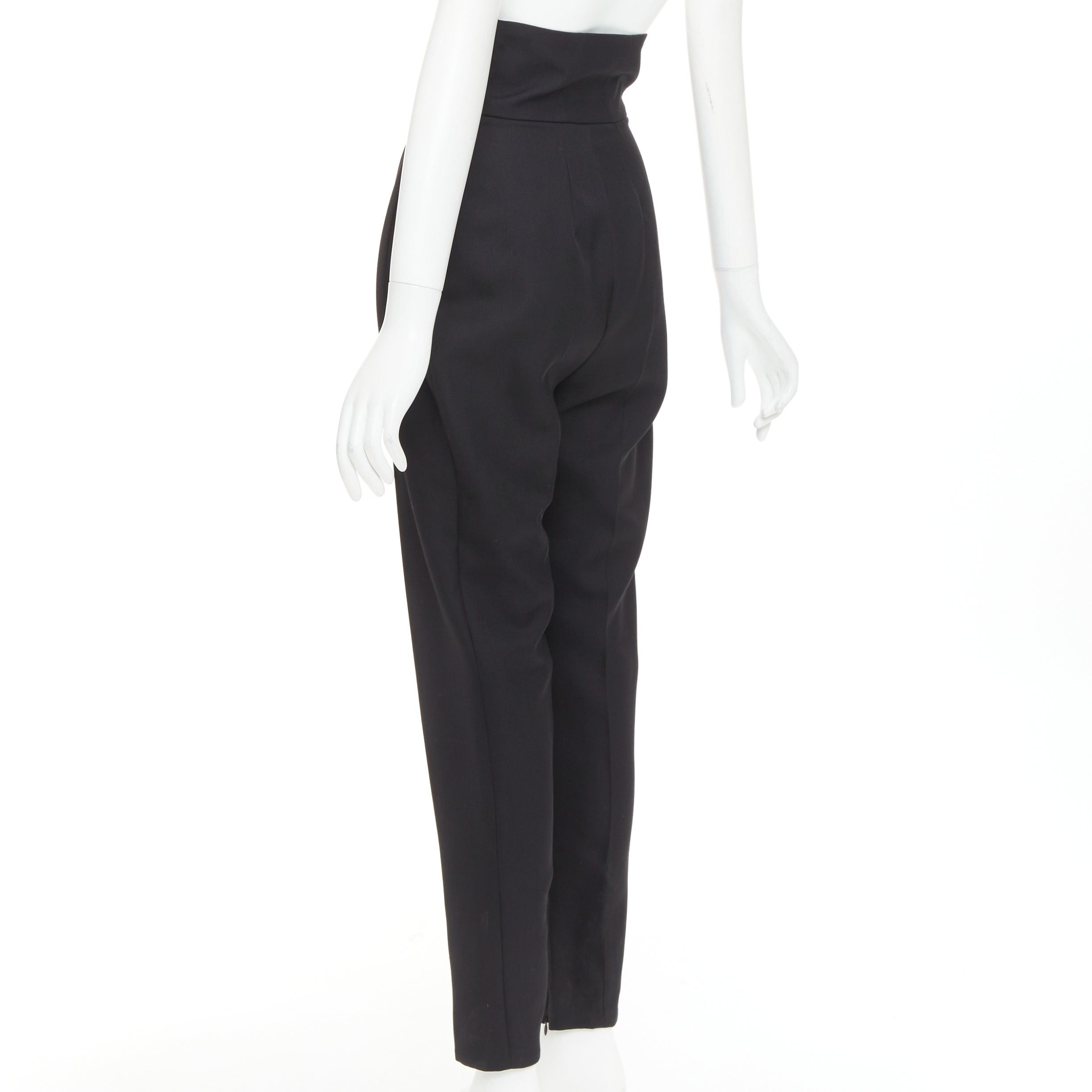 Alexandre Vauthier ALEXANDRE VAUTHIER COUTURE black crepe high waisted waistband harem pants Size 26" / US 2 / IT 38 - 6 Thumbnail