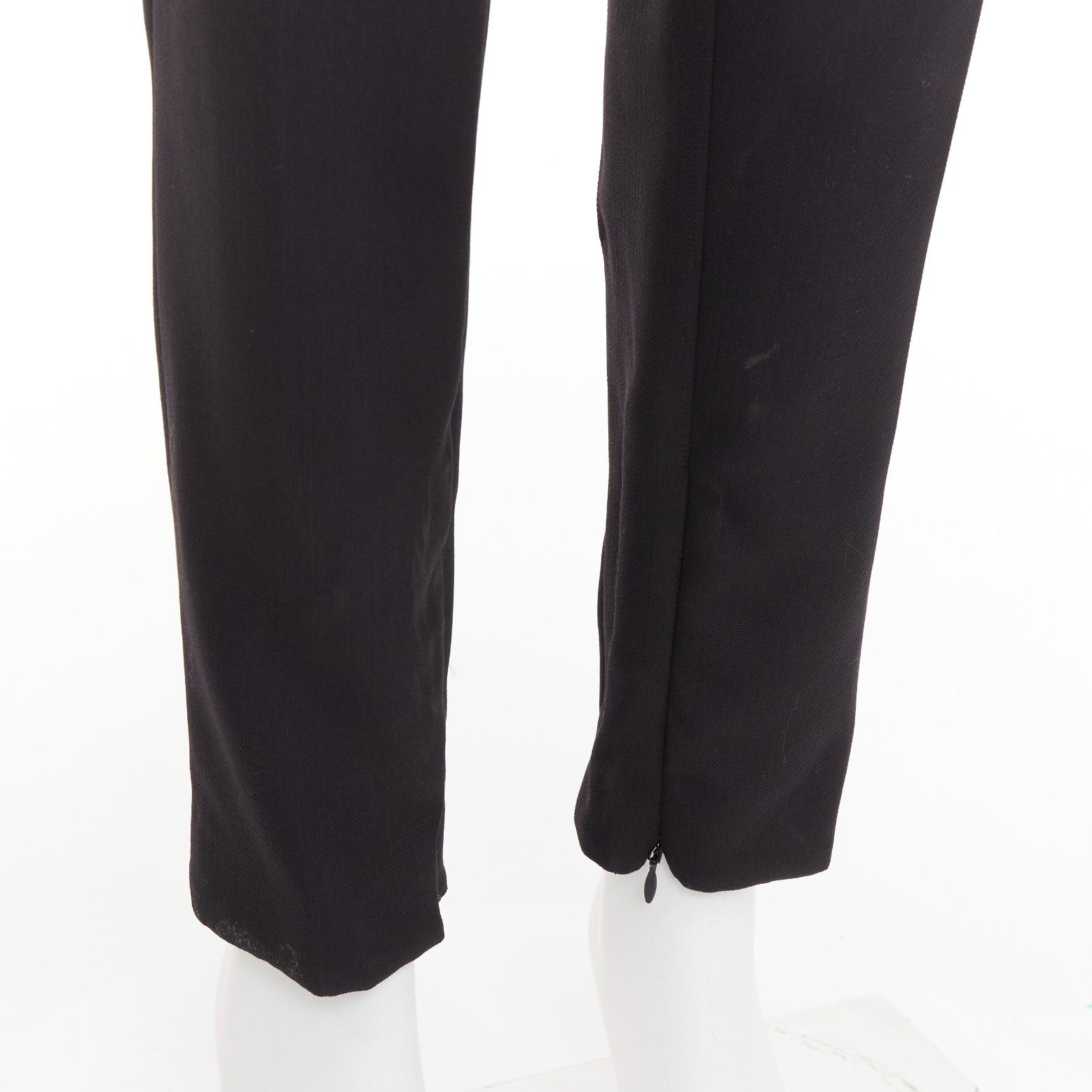 Alexandre Vauthier ALEXANDRE VAUTHIER COUTURE black crepe high waisted waistband harem pants Size 26" / US 2 / IT 38 - 7 Thumbnail