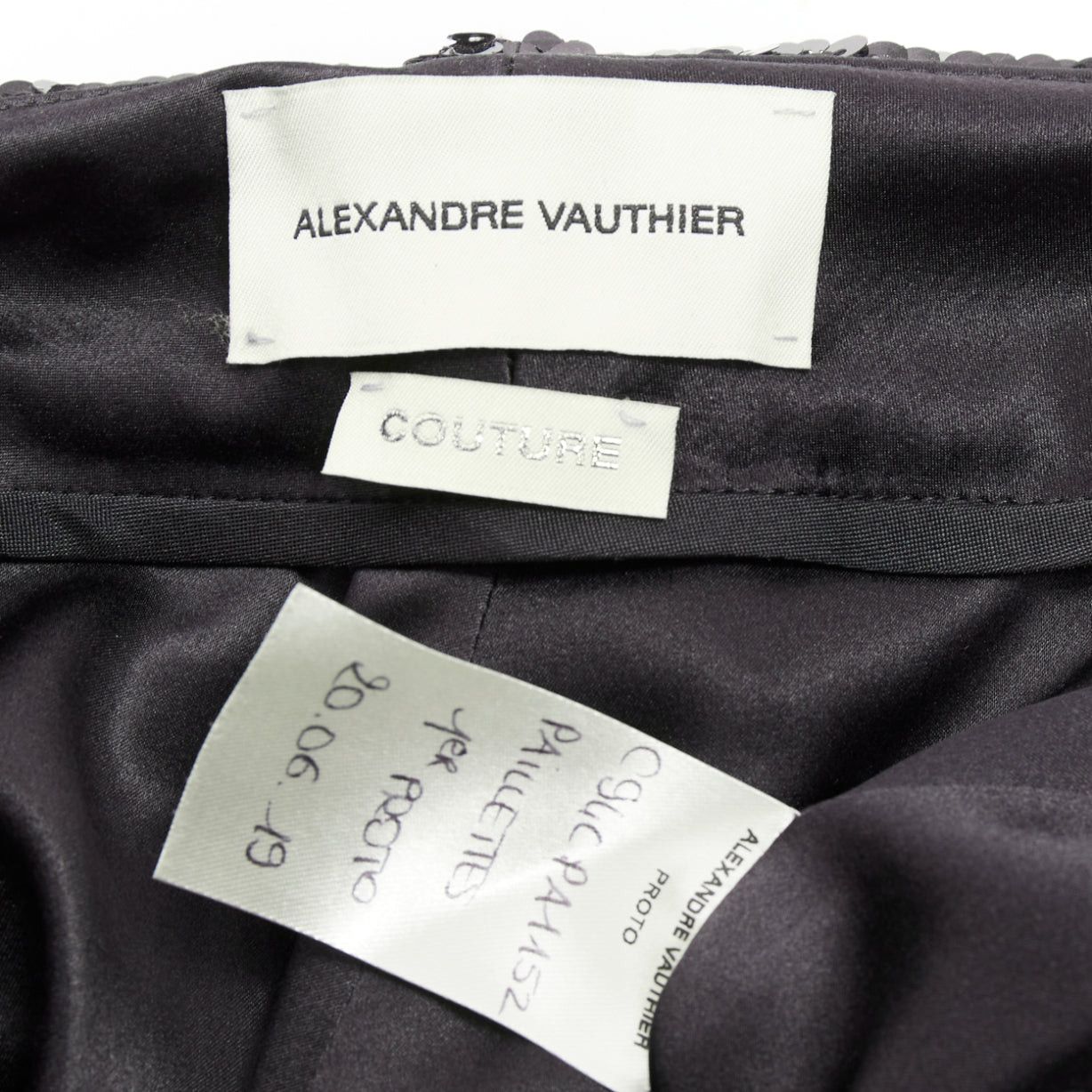 Alexandre Vauthier ALEXANDRE VAUTHIER COUTURE black sequinned draped front pocketed bubble shorts Size 26" / US 2 / IT 38 - 8 Thumbnail