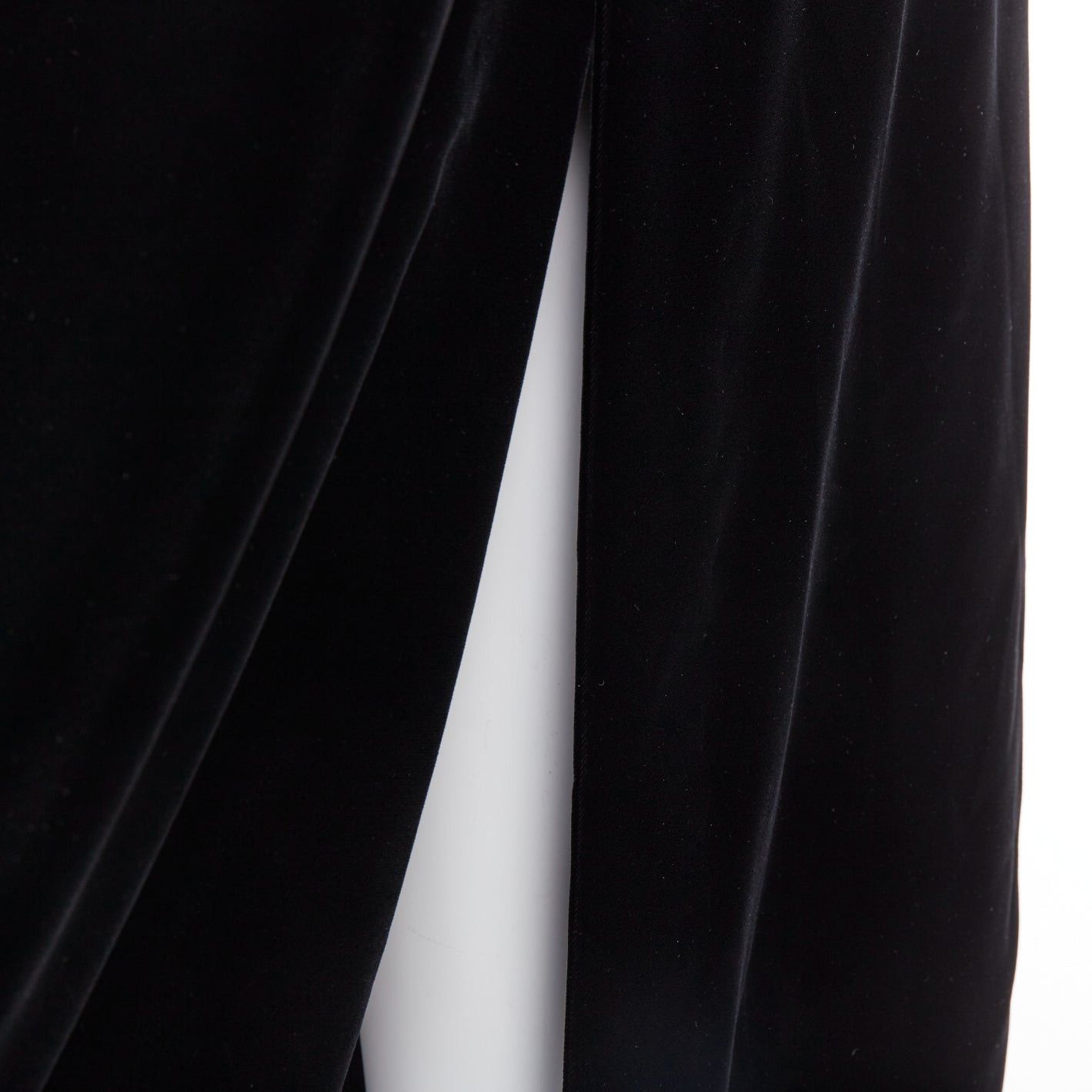 Alexandre Vauthier ALEXANDRE VAUTHIER COUTURE SS2025 Runway black velvet high waisted maxi skirt Size 25" / US 0 / IT 36 - 7 Thumbnail