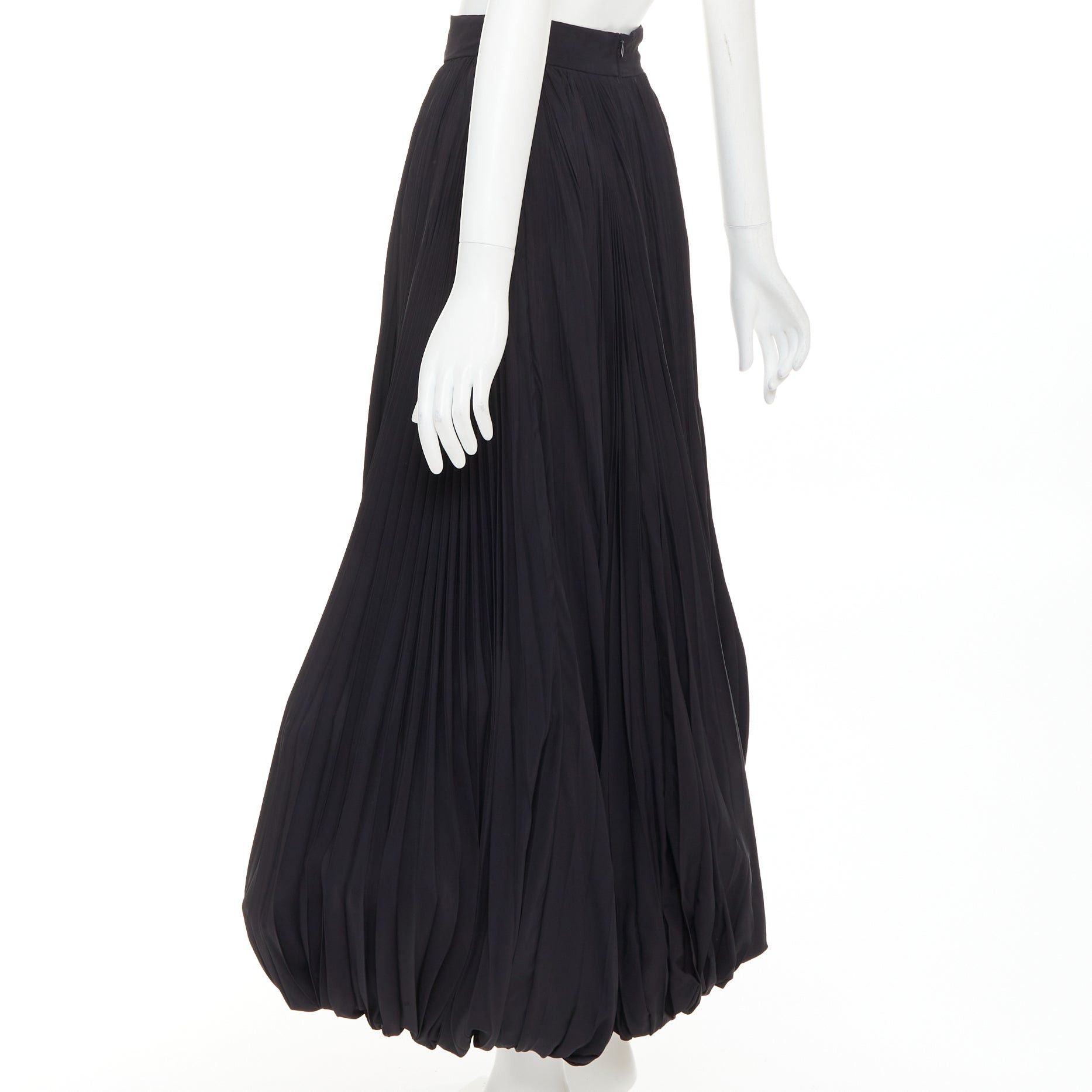 Alexandre Vauthier rare ALEXANDRE VAUTHIER COUTURE black pleated voluminous bubble hem skirt Size 25" / US 0 / IT 36 - 6 Thumbnail