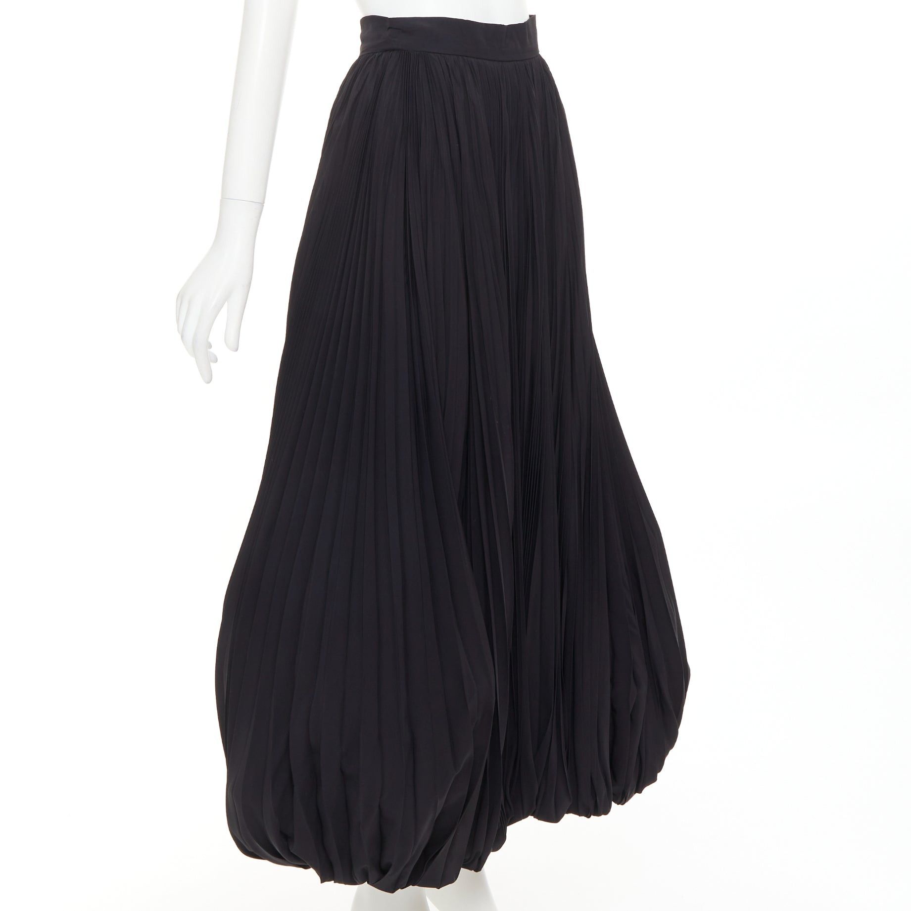 Alexandre Vauthier rare ALEXANDRE VAUTHIER COUTURE black pleated voluminous bubble hem skirt Size 25" / US 0 / IT 36 - 3 Thumbnail
