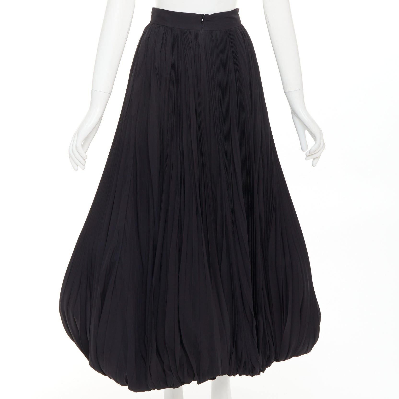 Alexandre Vauthier rare ALEXANDRE VAUTHIER COUTURE black pleated voluminous bubble hem skirt Size 25" / US 0 / IT 36 - 5 Thumbnail
