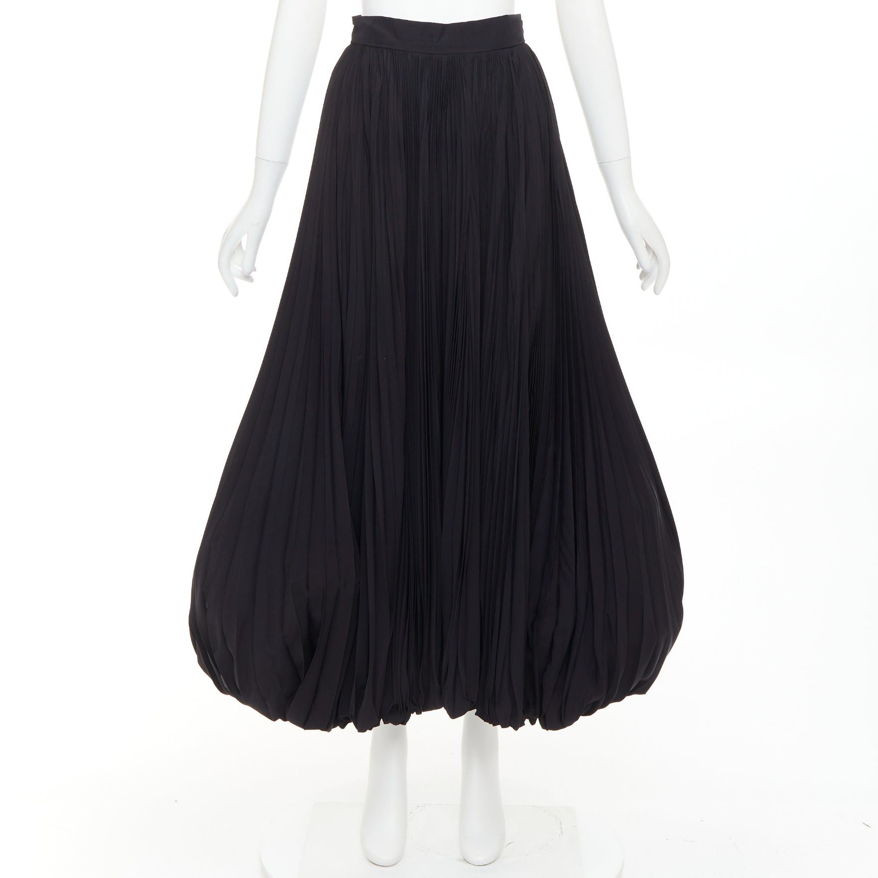 Alexandre Vauthier rare ALEXANDRE VAUTHIER COUTURE black pleated voluminous bubble hem skirt Size 25" / US 0 / IT 36 - 9 Thumbnail