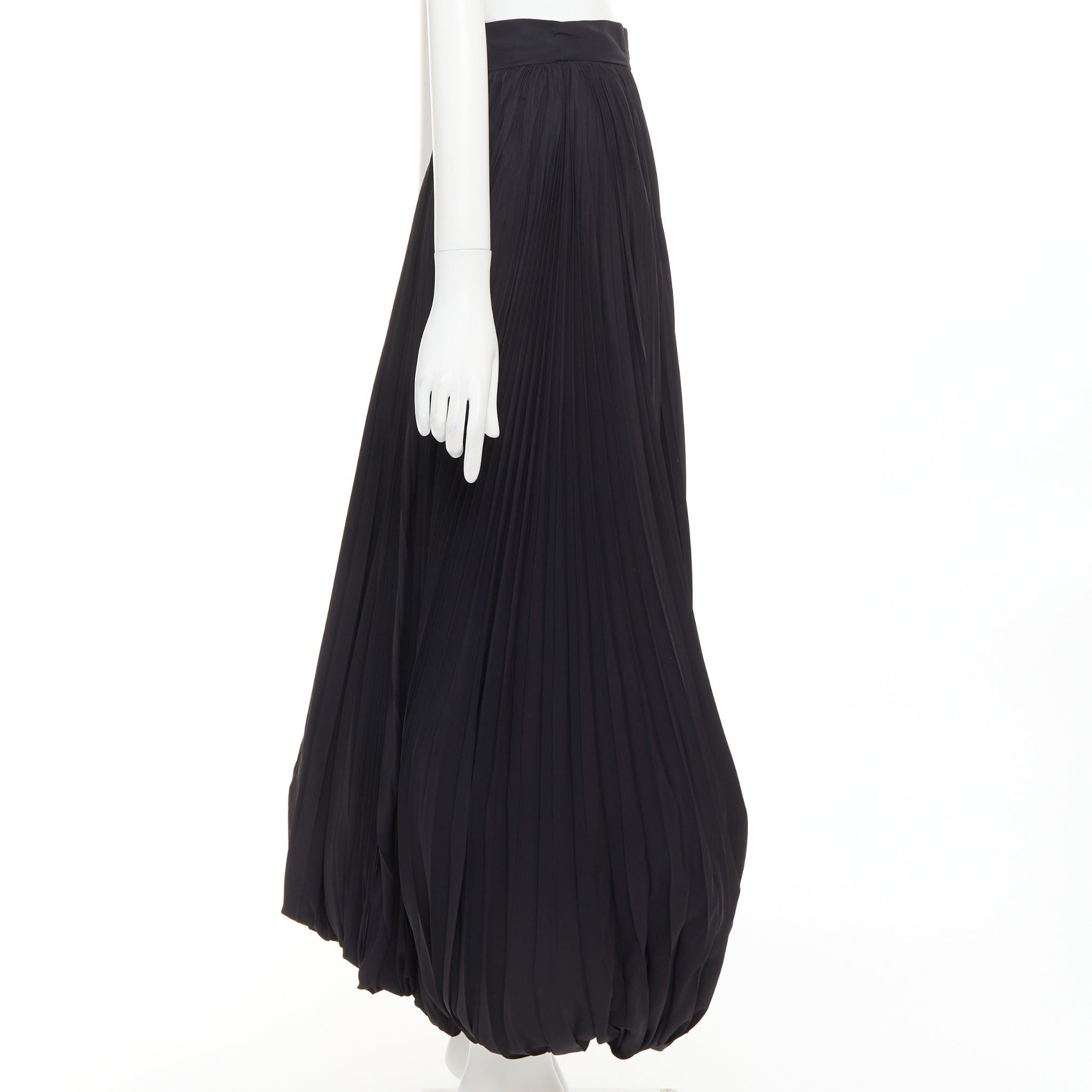 Alexandre Vauthier rare ALEXANDRE VAUTHIER COUTURE black pleated voluminous bubble hem skirt Size 25" / US 0 / IT 36 - 4 Thumbnail