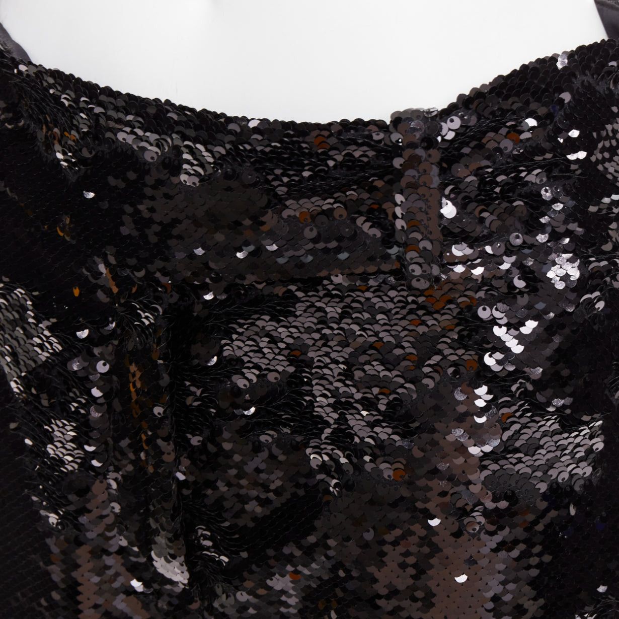 Alexandre Vauthier ALEXANDRE VAUTHIER COUTURE AW2019 Runway black paillette sequin wide leg pants Size 26" / US 2 / IT 38 - 2 Thumbnail