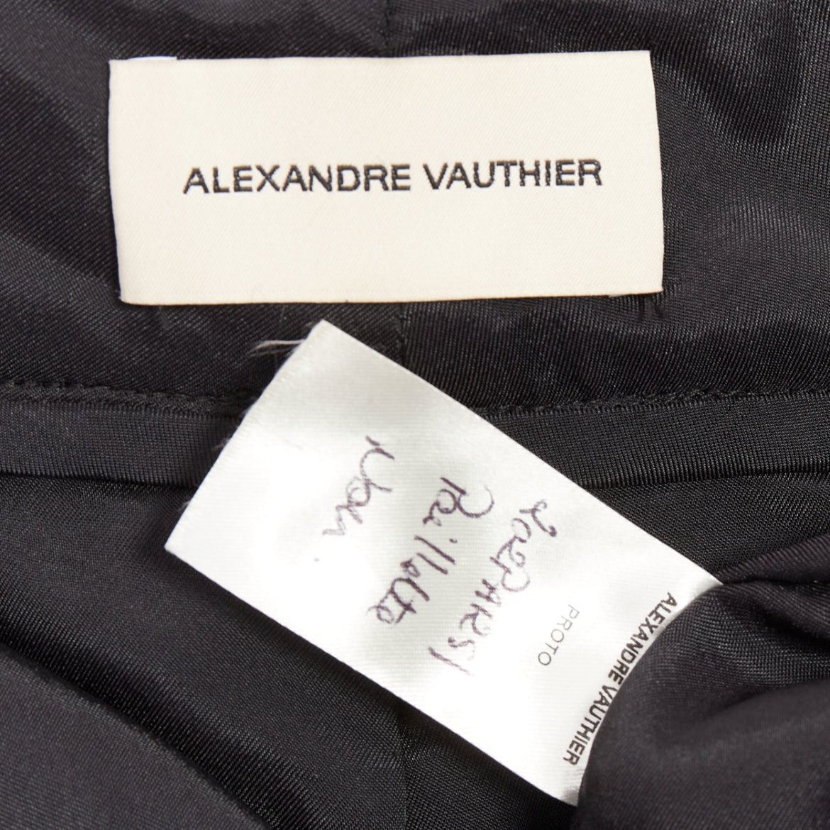 Alexandre Vauthier ALEXANDRE VAUTHIER COUTURE AW2019 Runway black paillette sequin wide leg pants Size 26" / US 2 / IT 38 - 8 Thumbnail