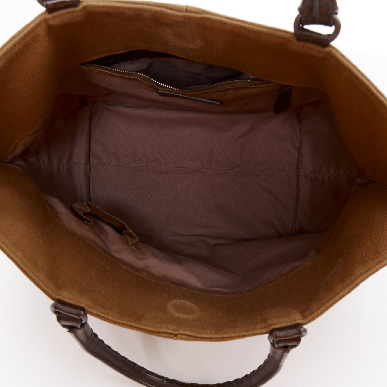 Bottega Veneta BOTTEGA VENETA gradient ombre brown canvas Intrecciato woven leather handle bag Size ONE SIZE - 9 Thumbnail