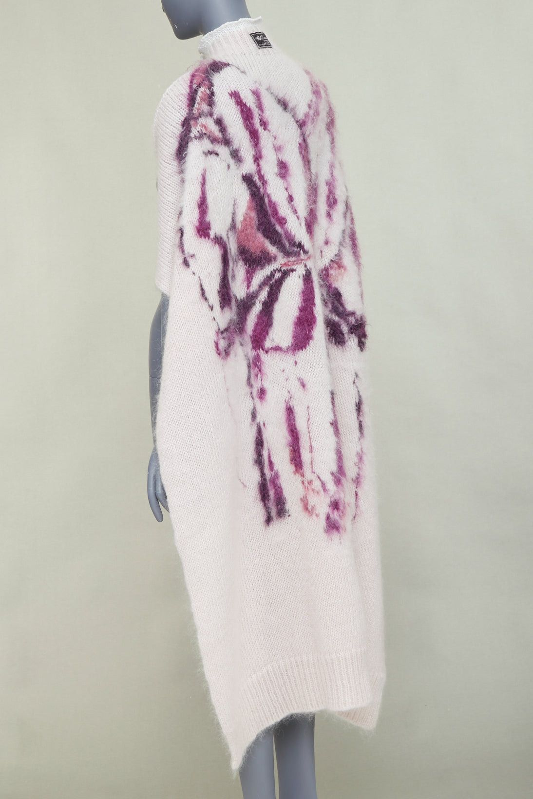 Raf Simons rare RAF SIMONS 2022 Philippe Vandenberg Hand Embroidered Painting Cape pink purple cape scarf Size M / US 6-8 / IT 42-44 - 6 Thumbnail